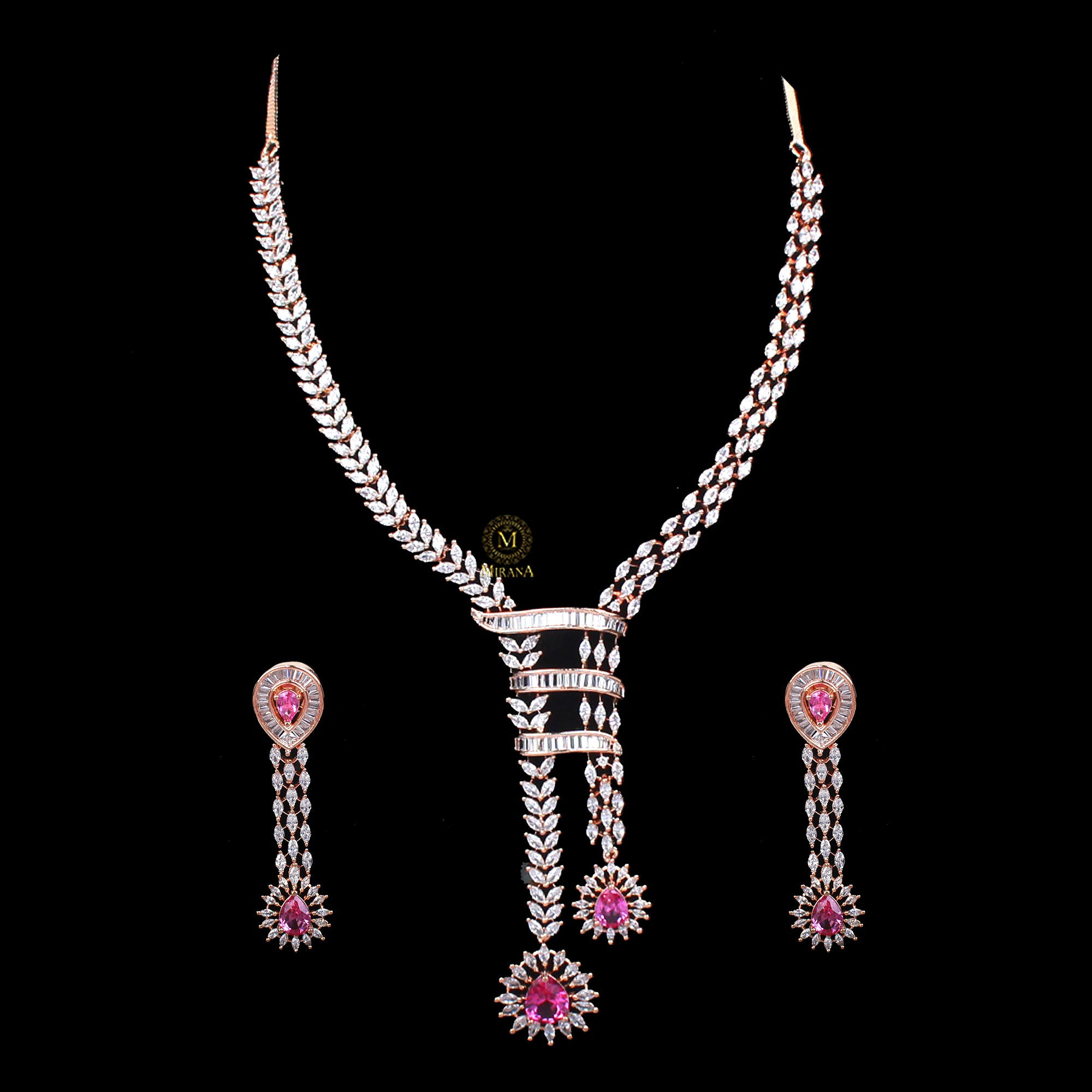 Jennie CZ Designer Necklace Set