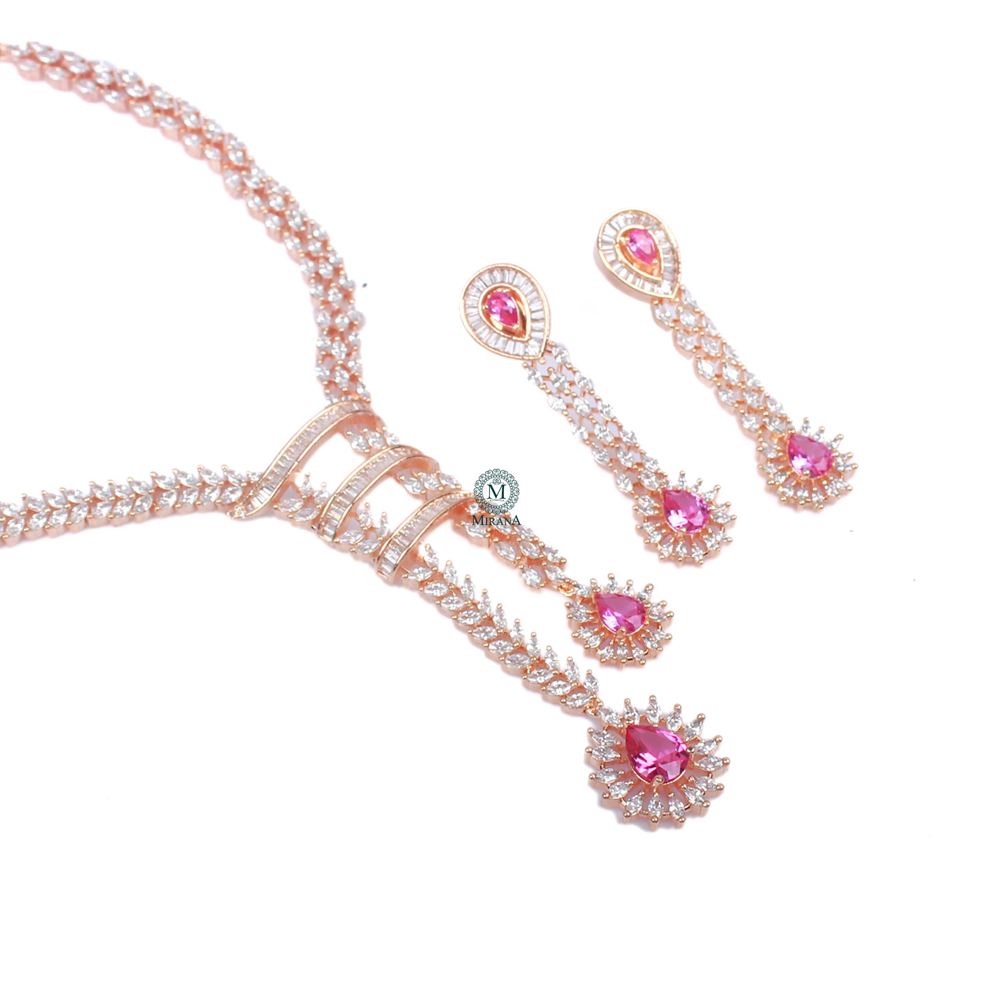 Jennie CZ Designer Necklace Set