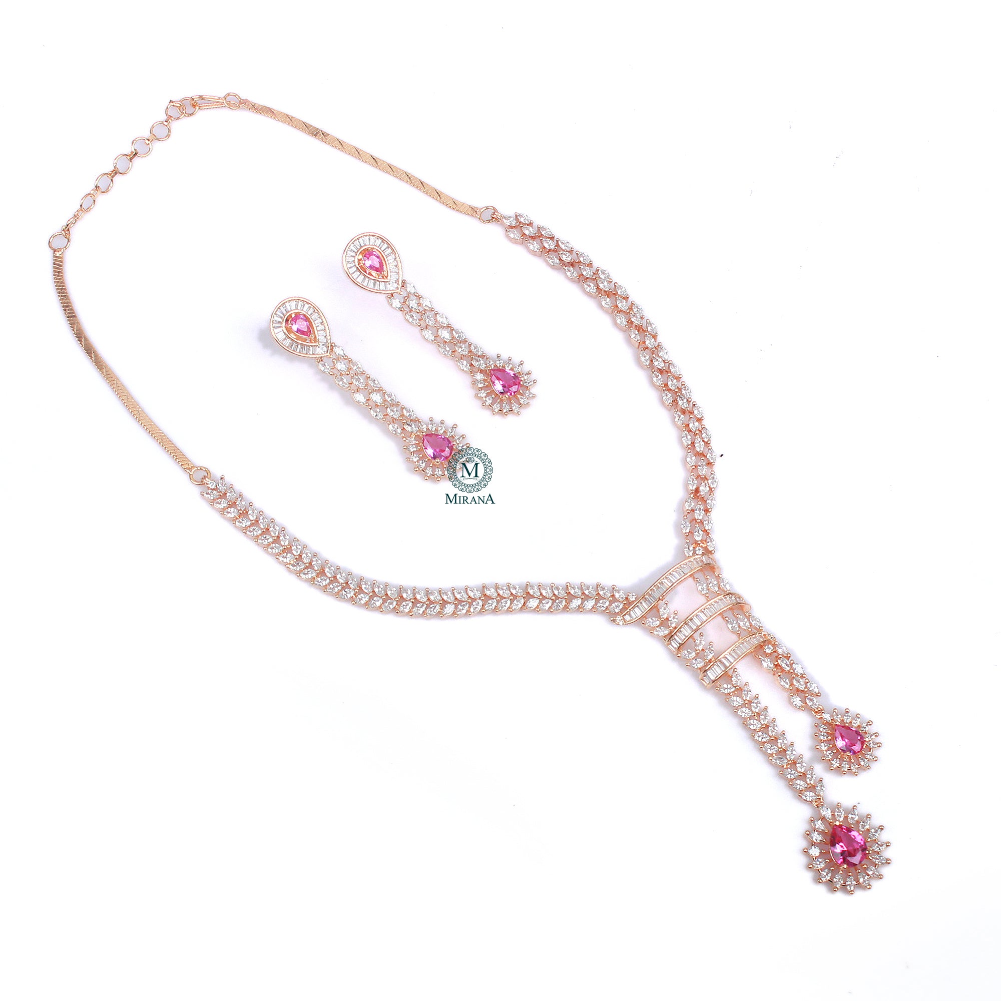Jennie CZ Designer Necklace Set