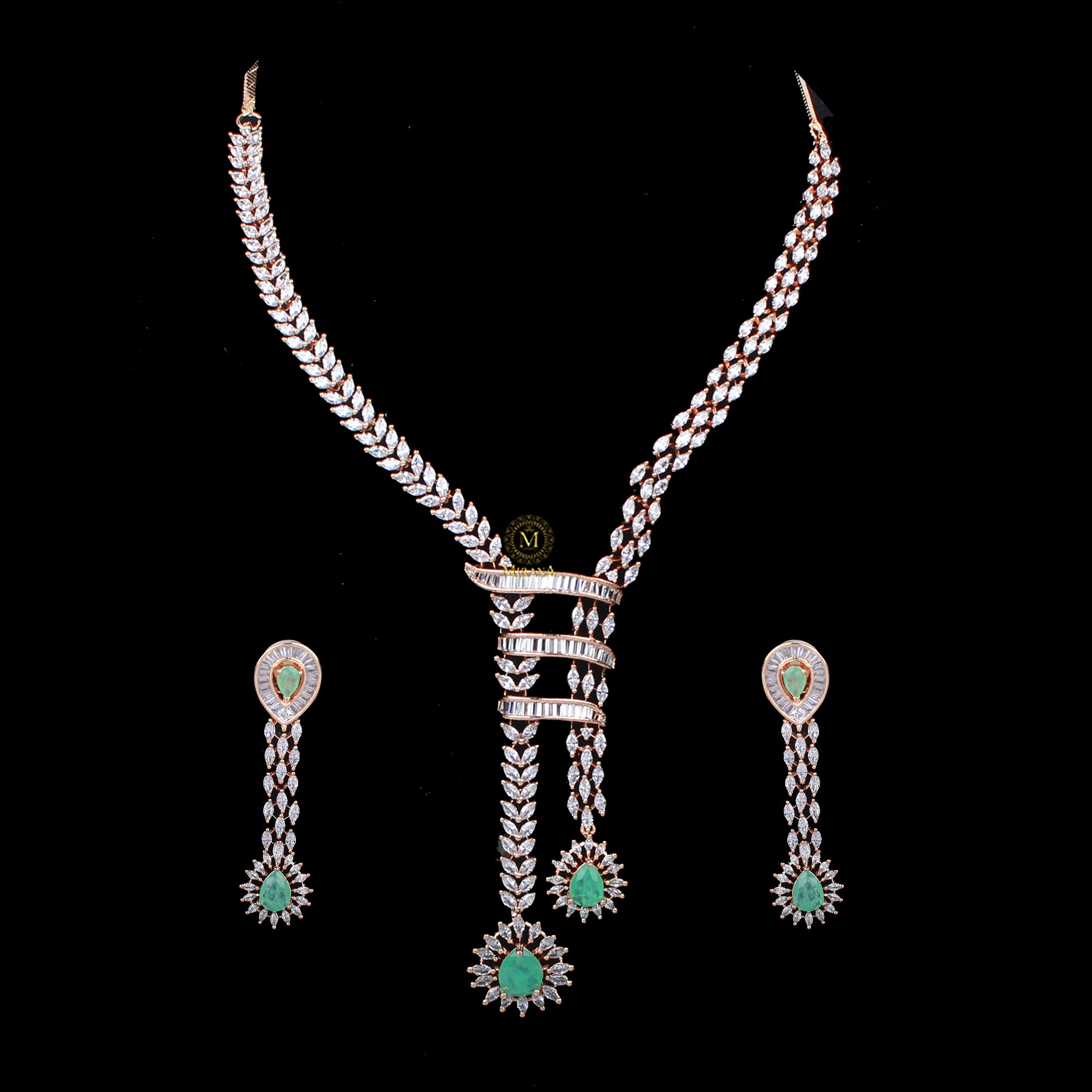 Jennie CZ Designer Necklace Set
