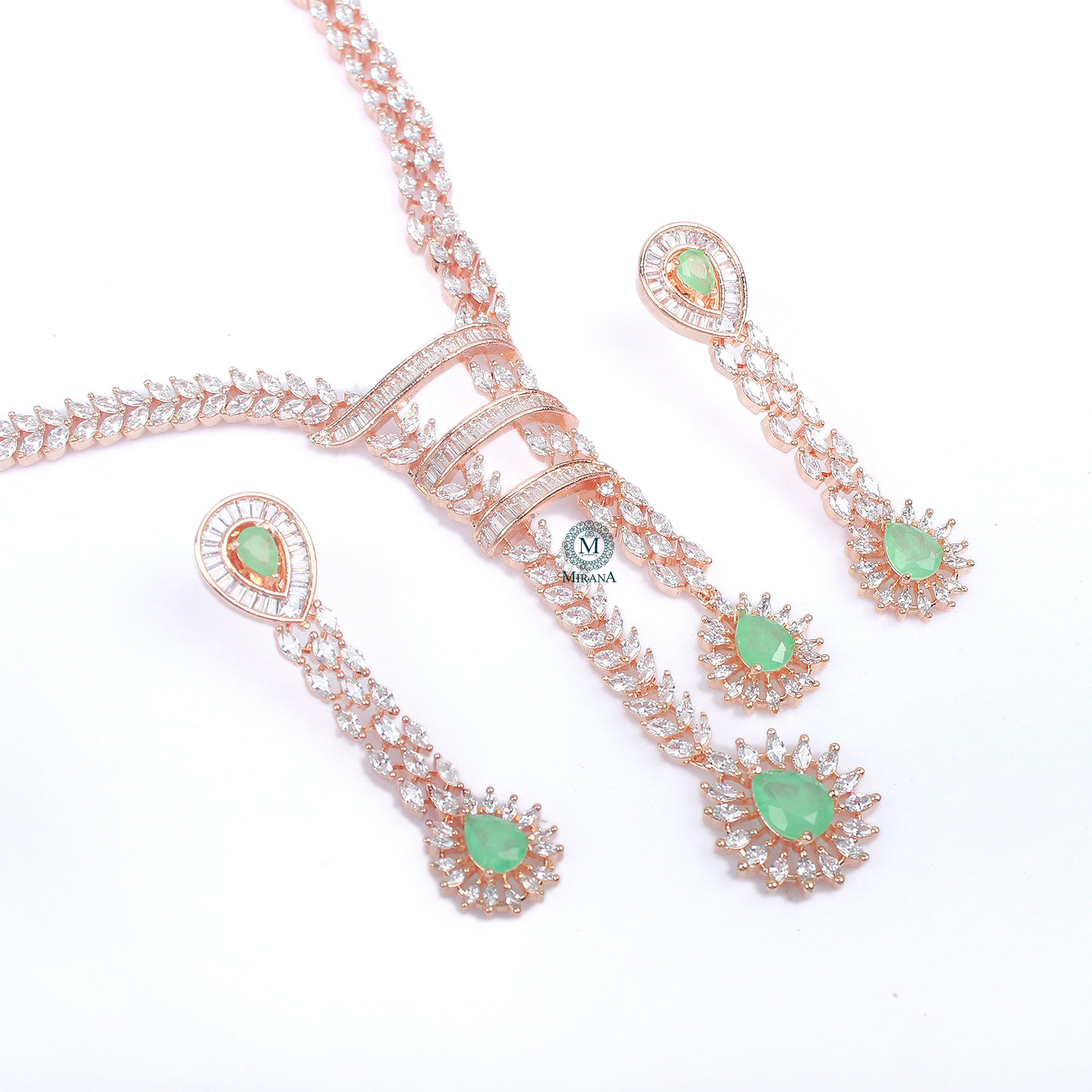 Jennie CZ Designer Necklace Set
