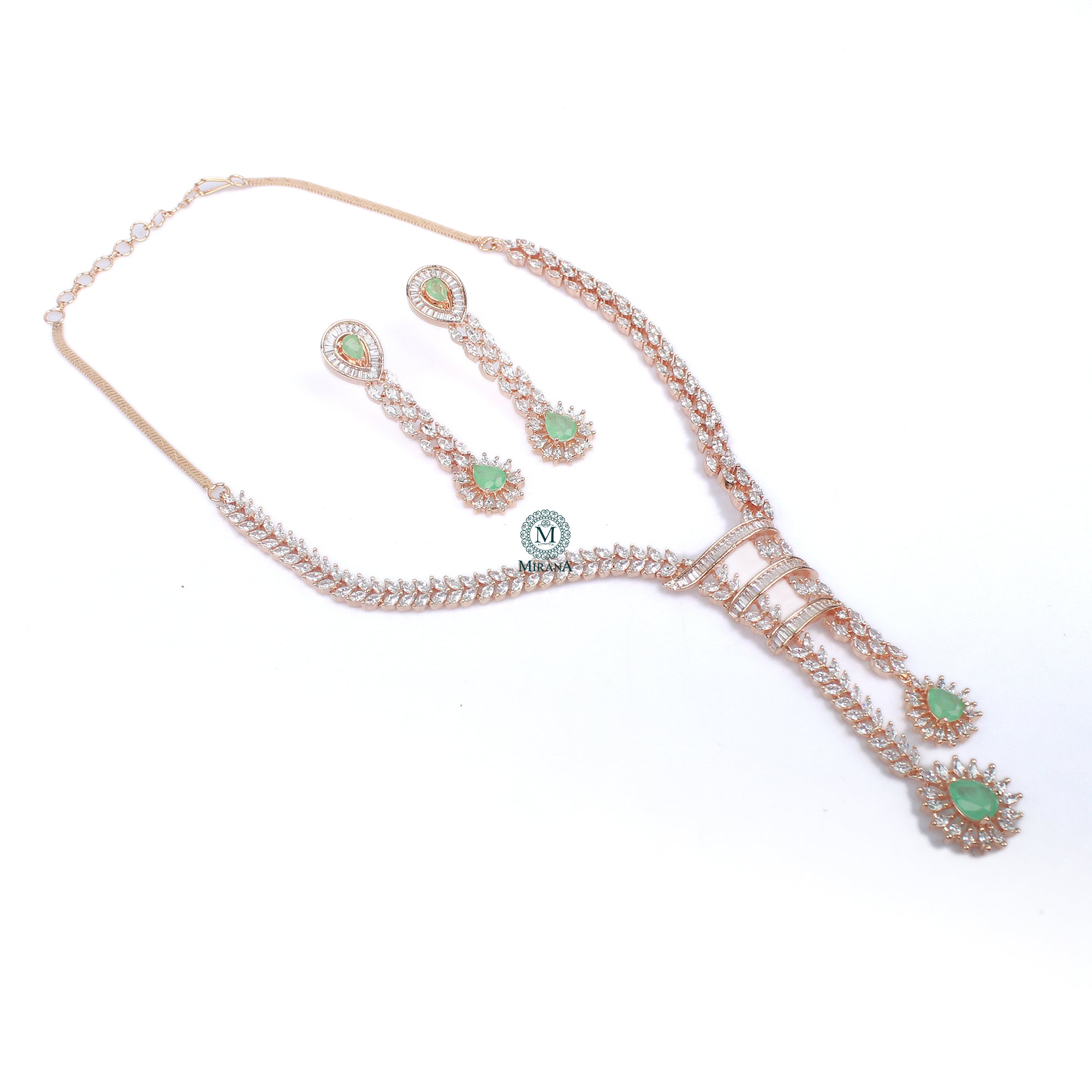 Jennie CZ Designer Necklace Set