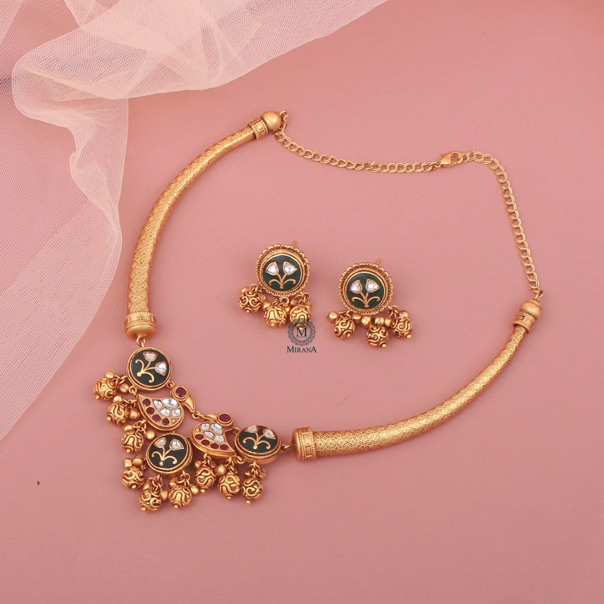 Yuvika Antique Designer Necklace Set