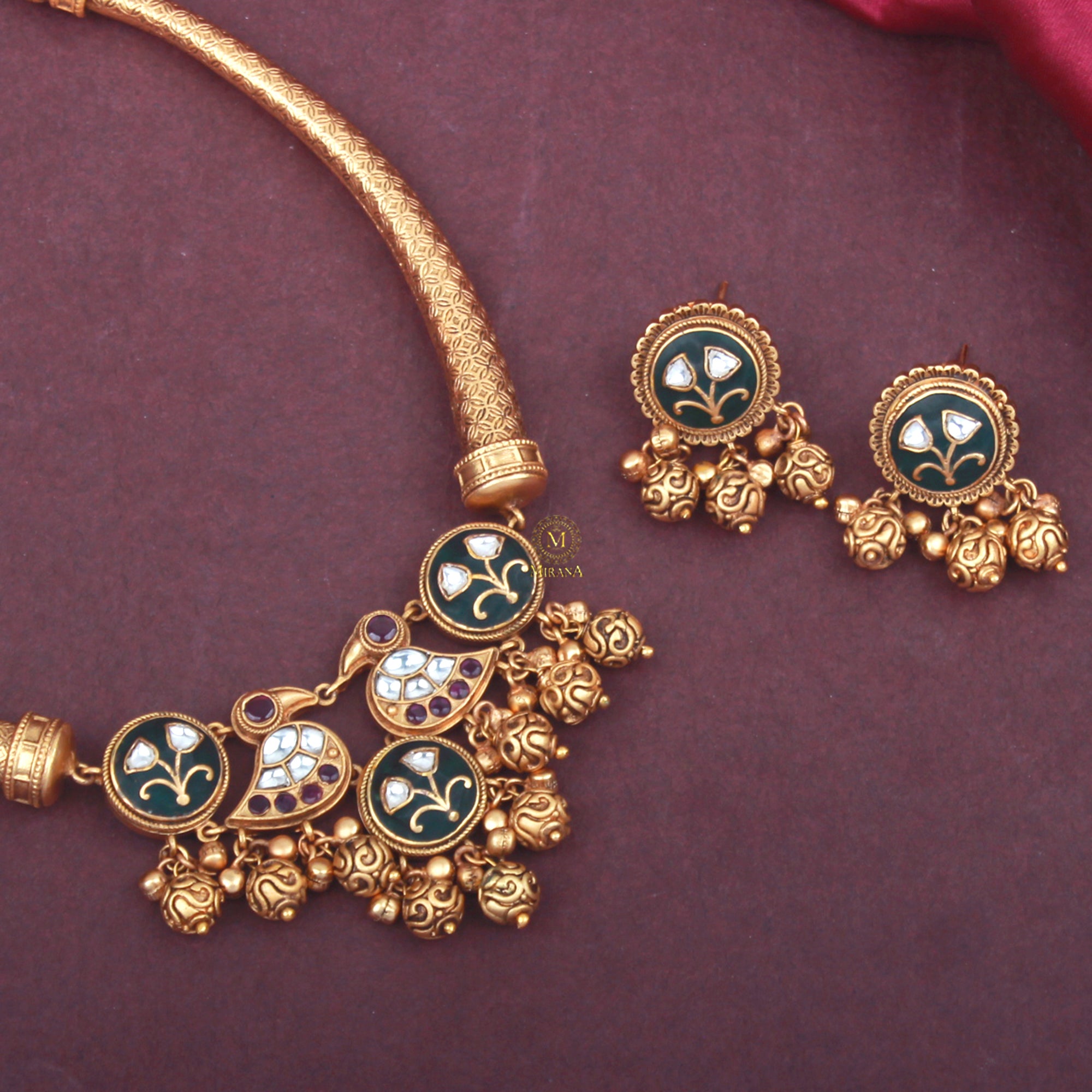 Yuvika Antique Designer Necklace Set