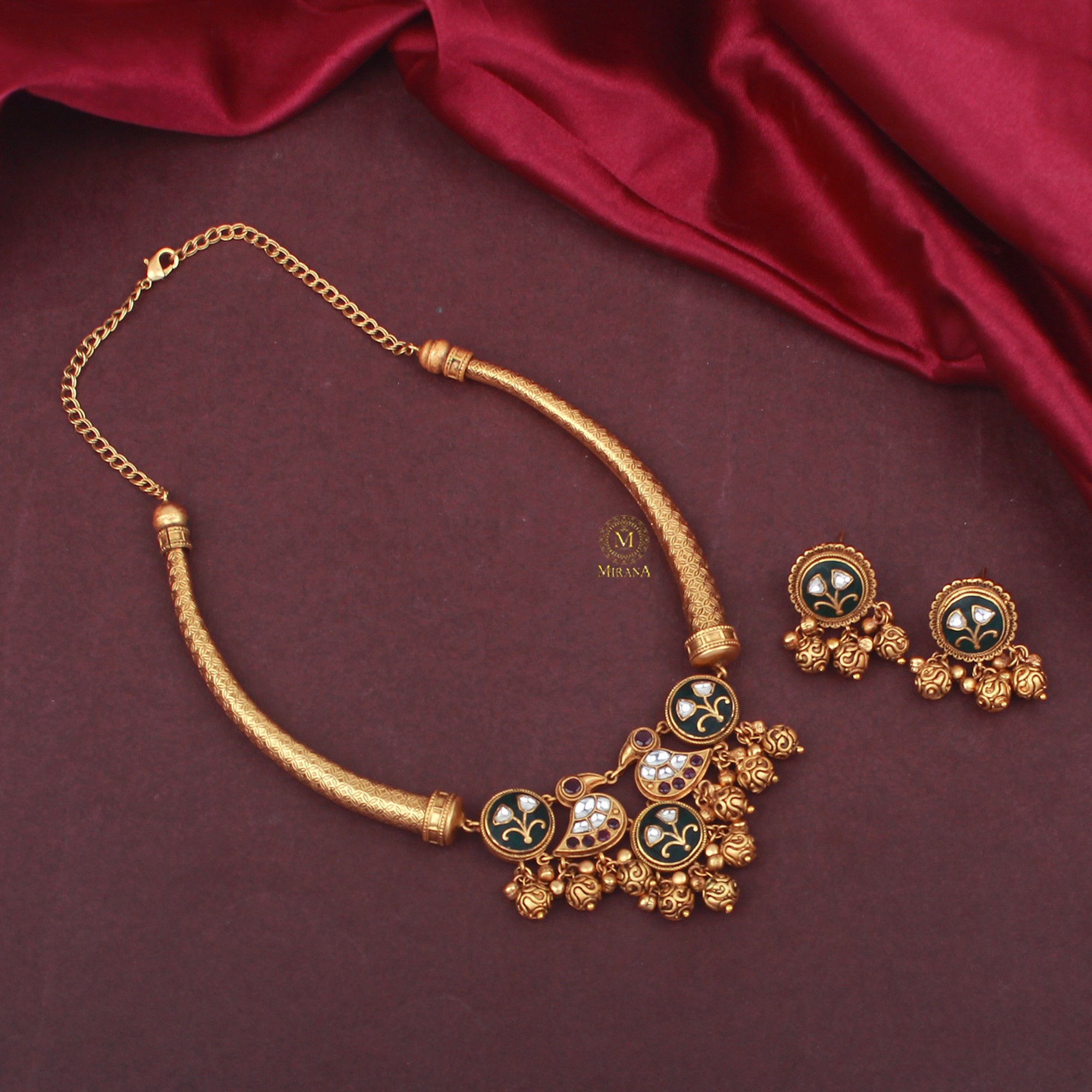 Yuvika Antique Designer Necklace Set