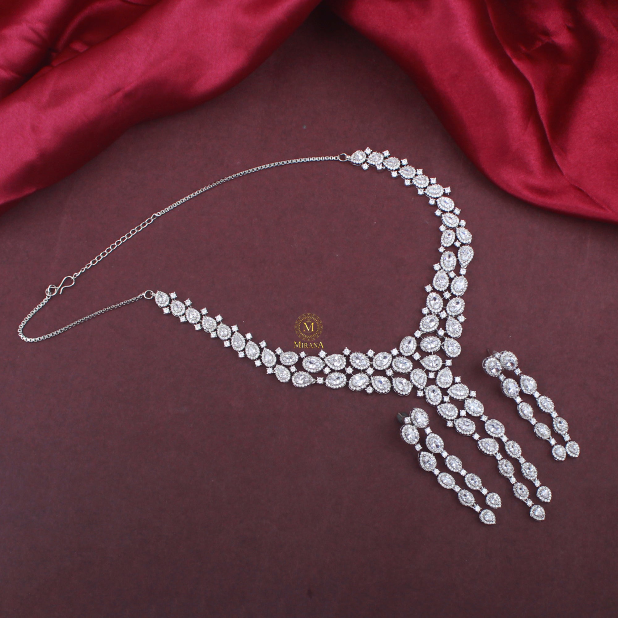 Feria Colored Designer Necklace Set