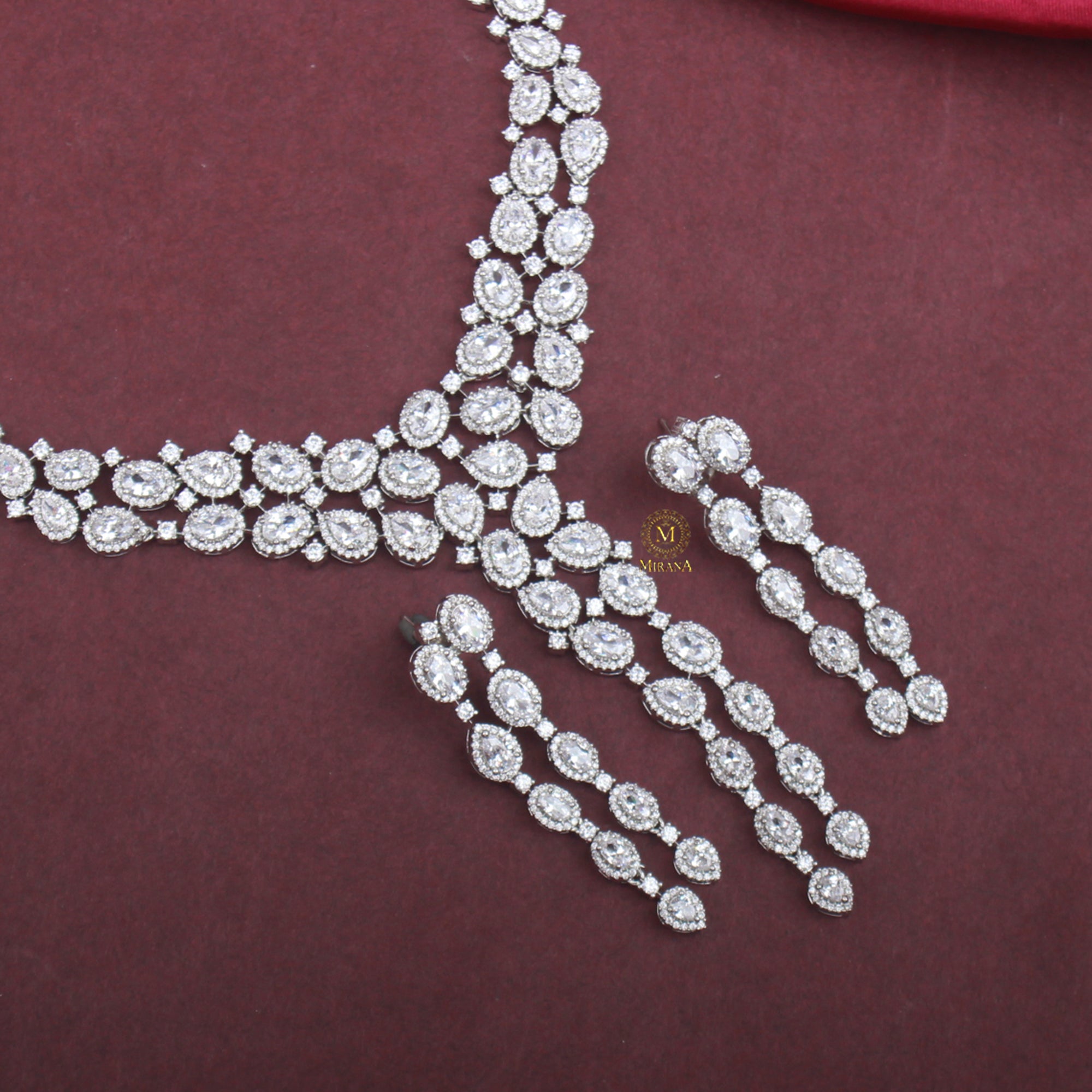 Feria Colored Designer Necklace Set