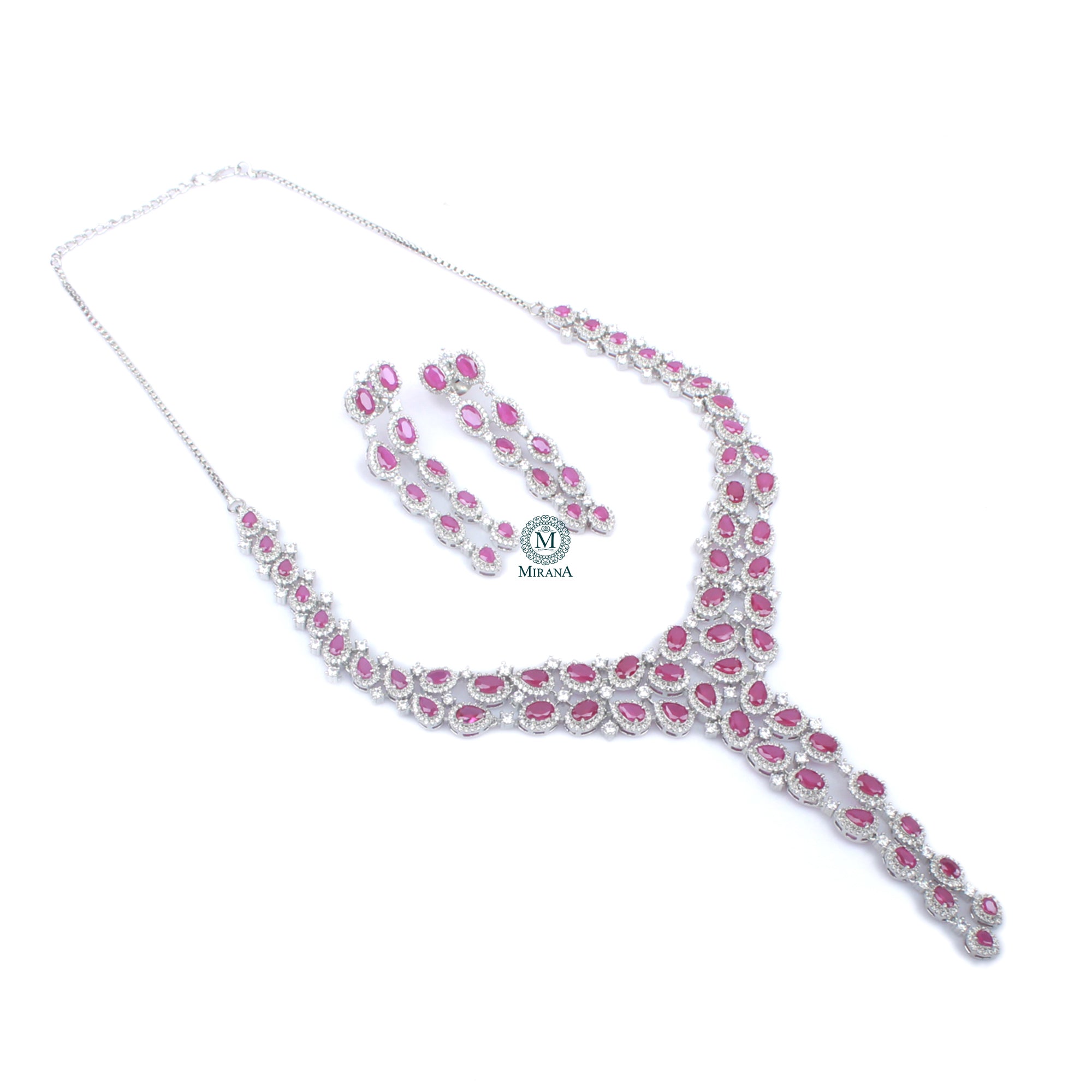 Feria Colored Designer Necklace Set