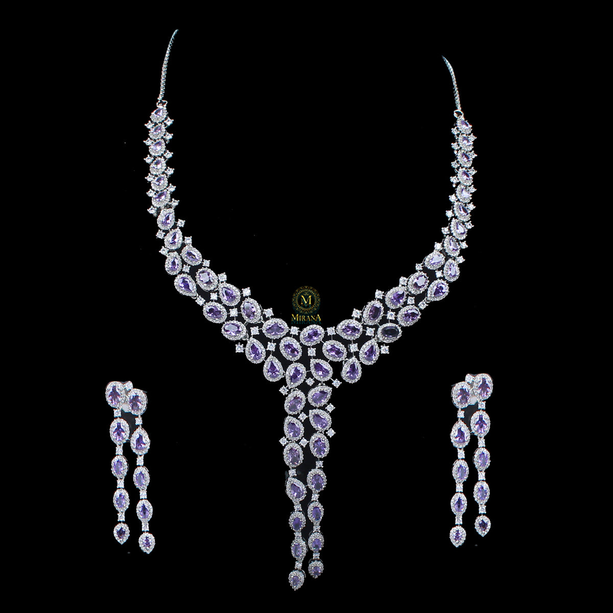 Feria Colored Designer Necklace Set
