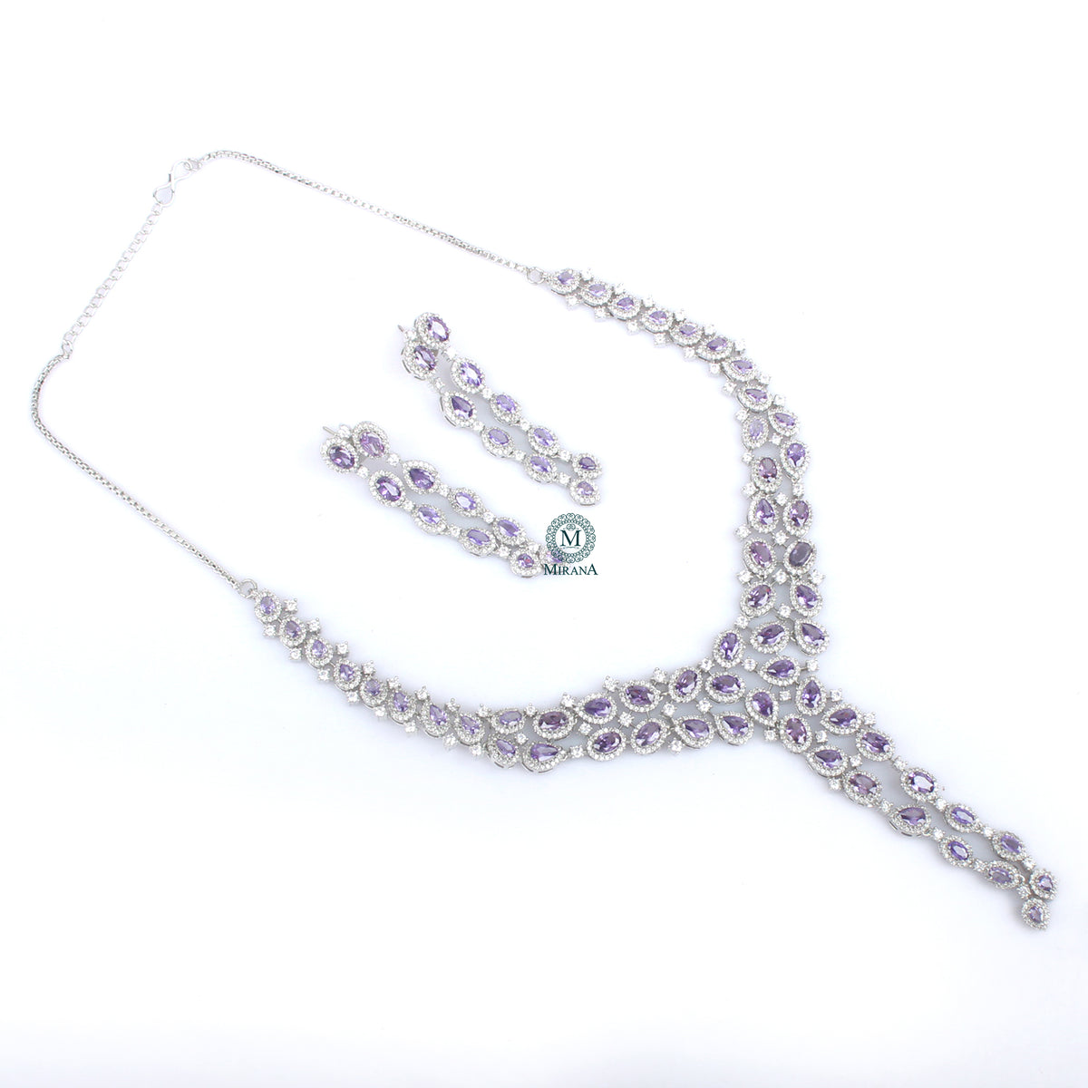 Feria Colored Designer Necklace Set