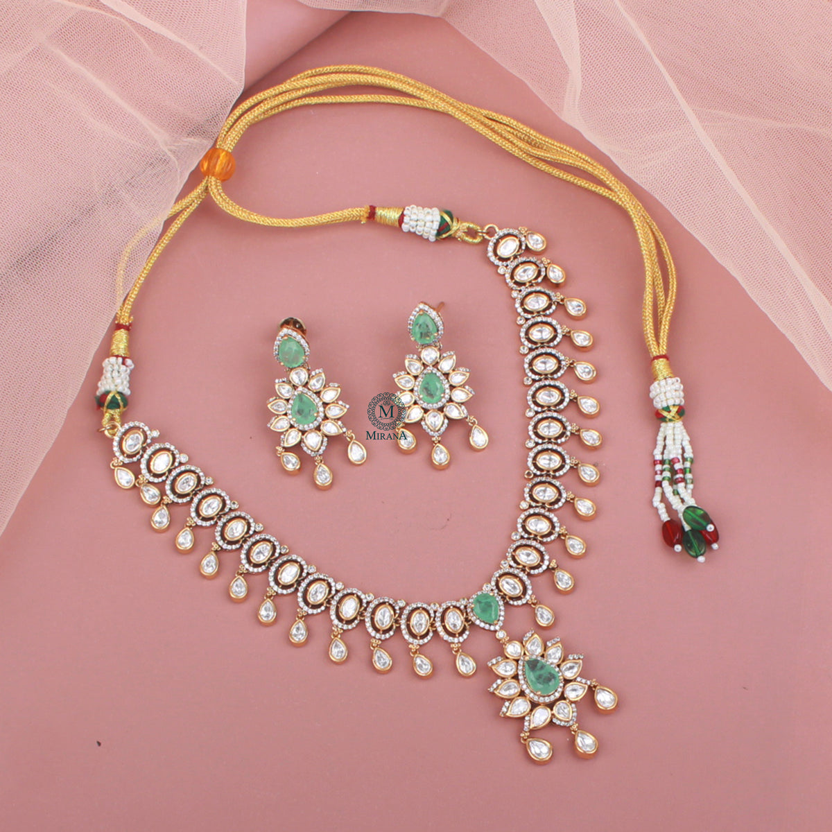Shivika Polki Designer Necklace Set