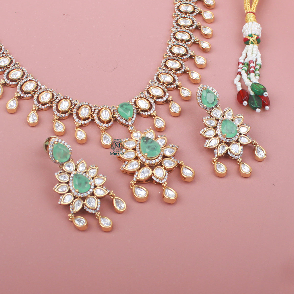 Shivika Polki Designer Necklace Set