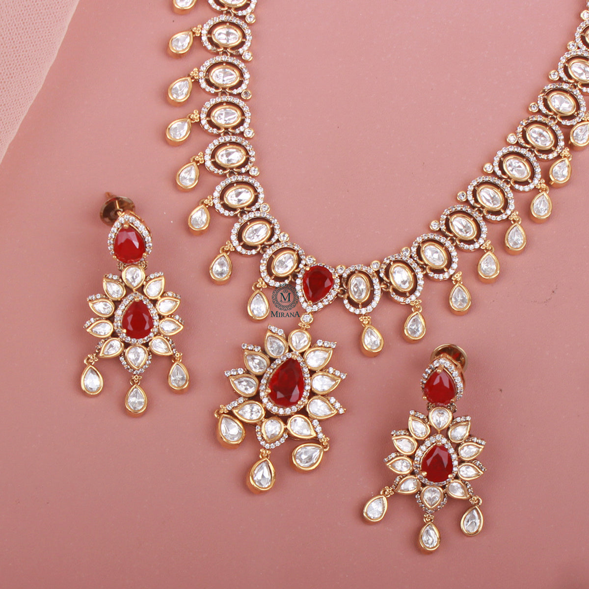 Shivika Polki Designer Necklace Set