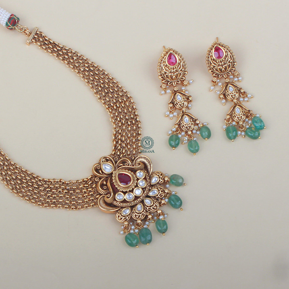 Dhriti Antique Designer Necklace Set