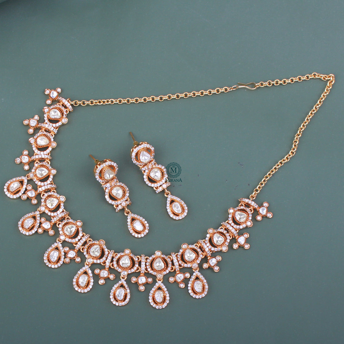 Shalvi Moissanite Designer Necklace Set