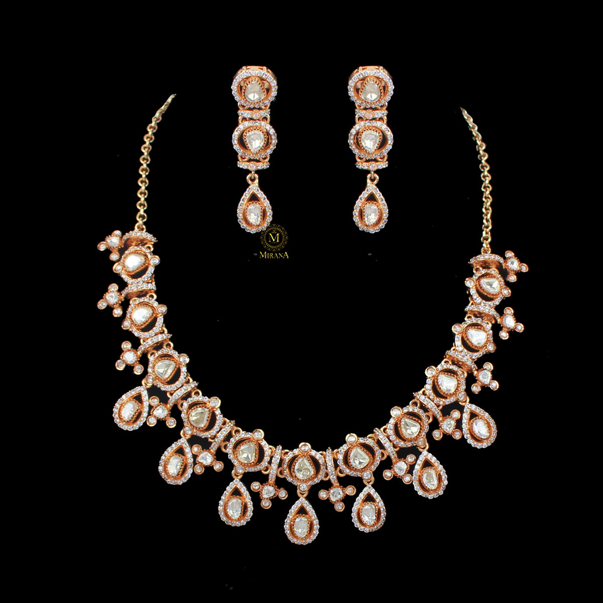 Shalvi Moissanite Designer Necklace Set