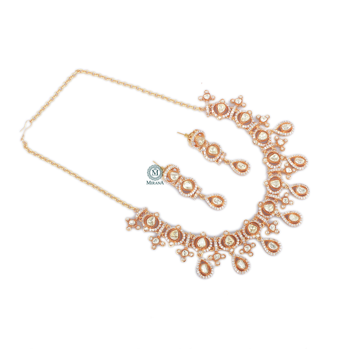 Shalvi Moissanite Designer Necklace Set