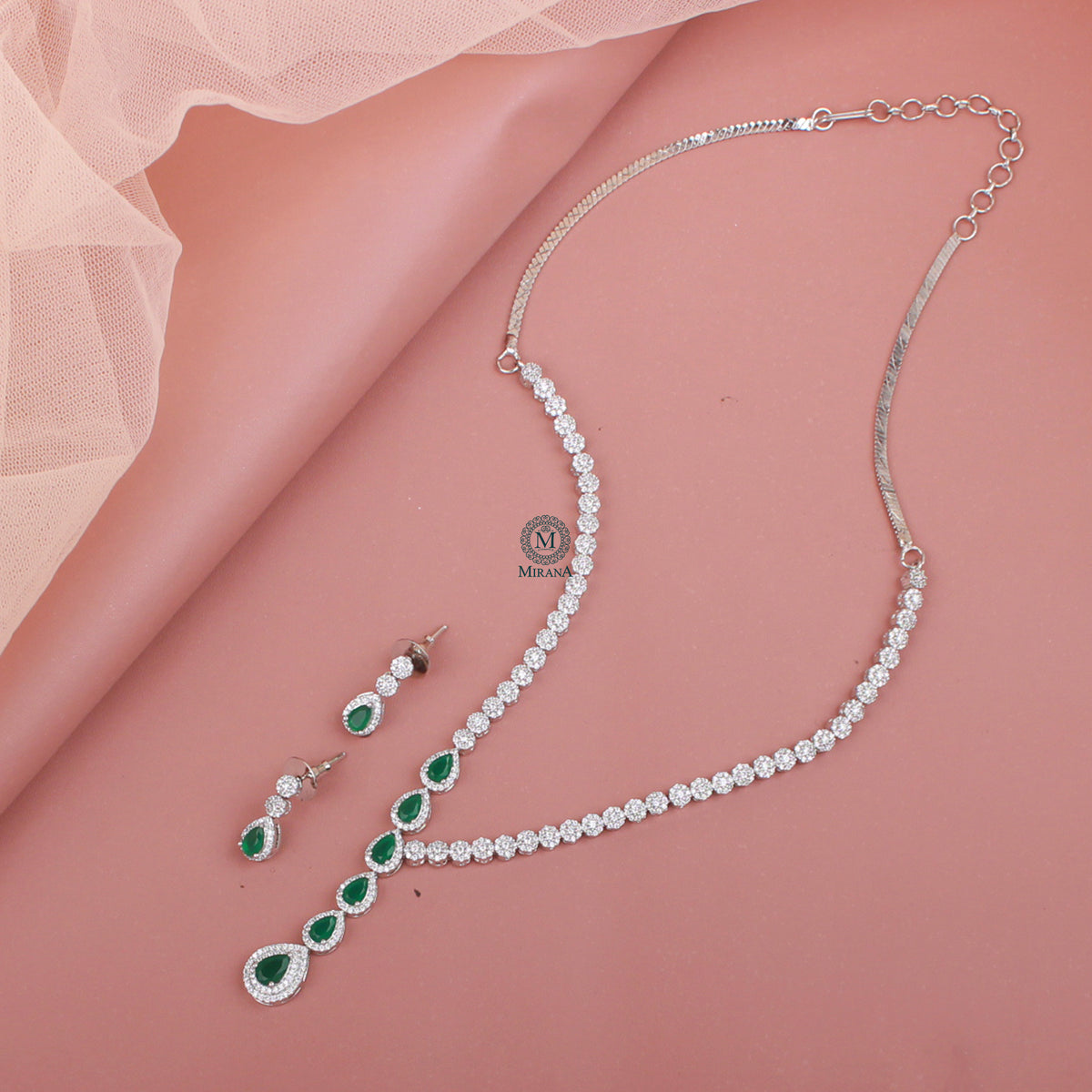 Envy CZ Delicate Necklace Set