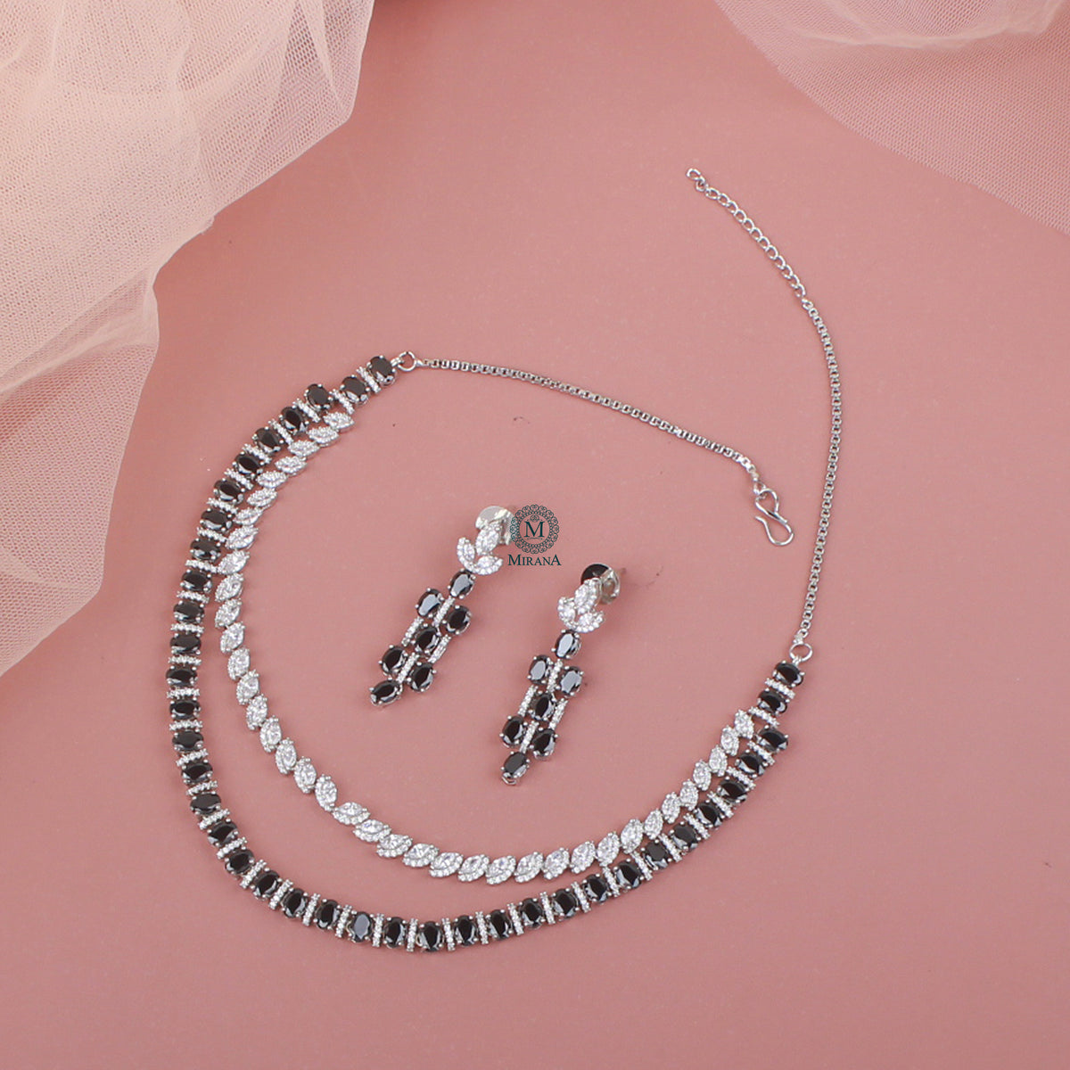 Ashi CZ Designer Necklace Set