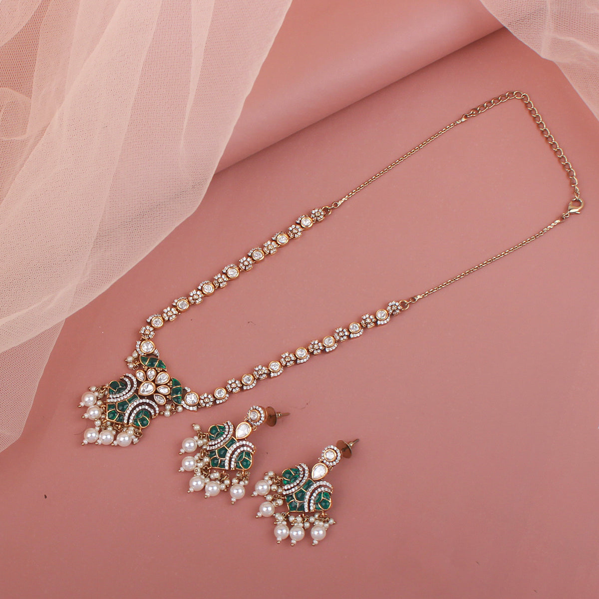 Janvi Polki Designer Necklace Set
