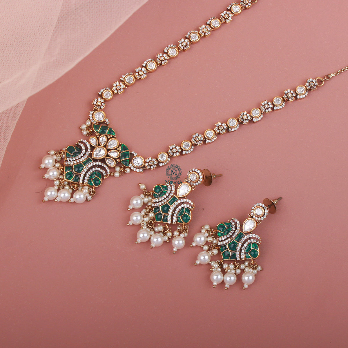 Janvi Polki Designer Necklace Set