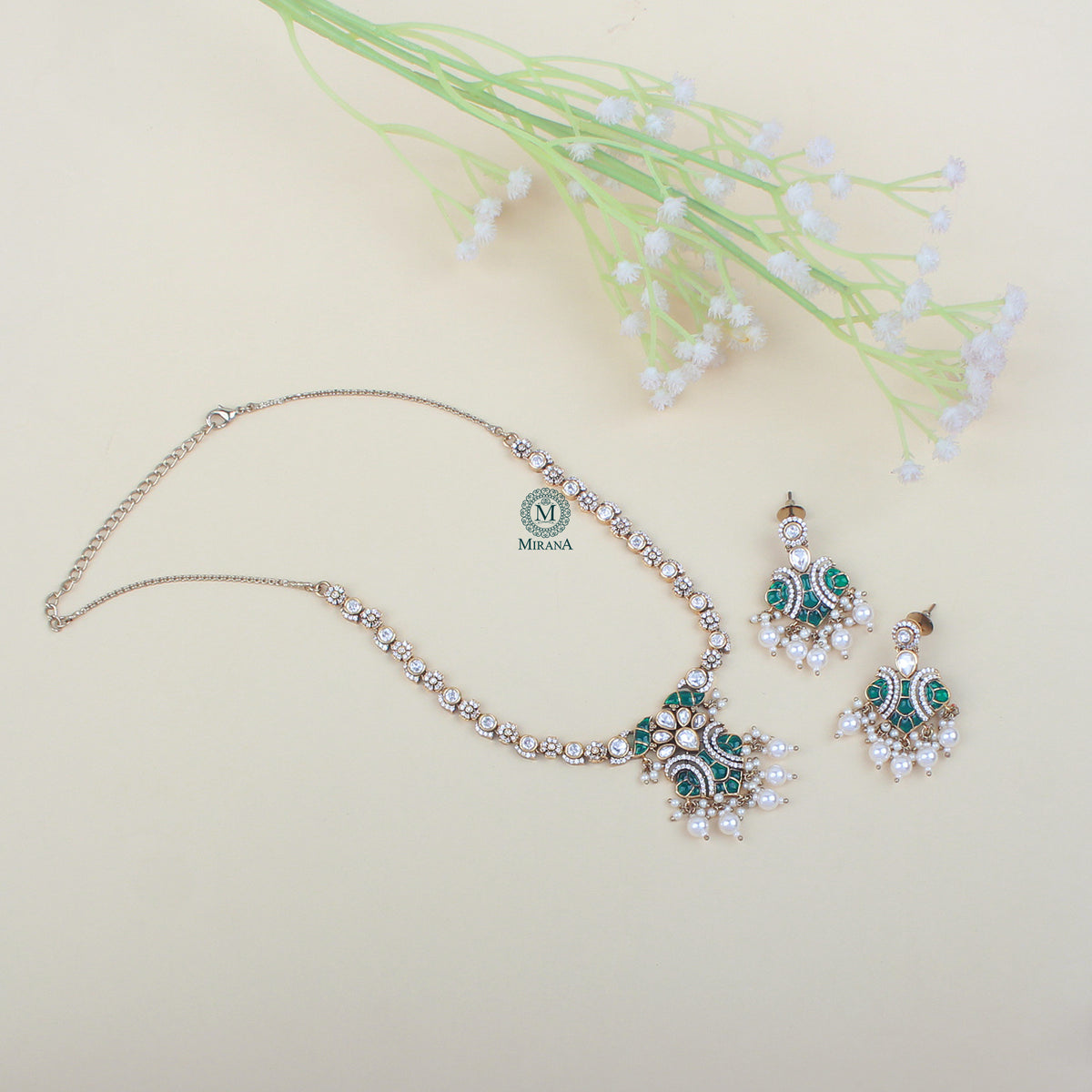 Janvi Polki Designer Necklace Set