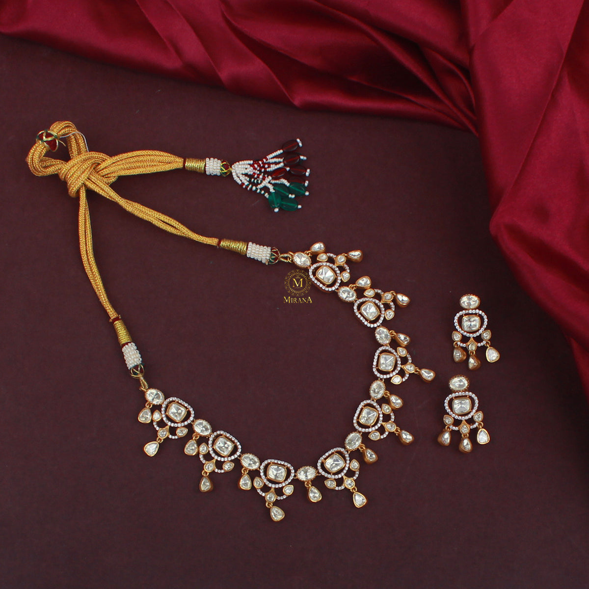 Dishita Moissanite Designer Necklace Set