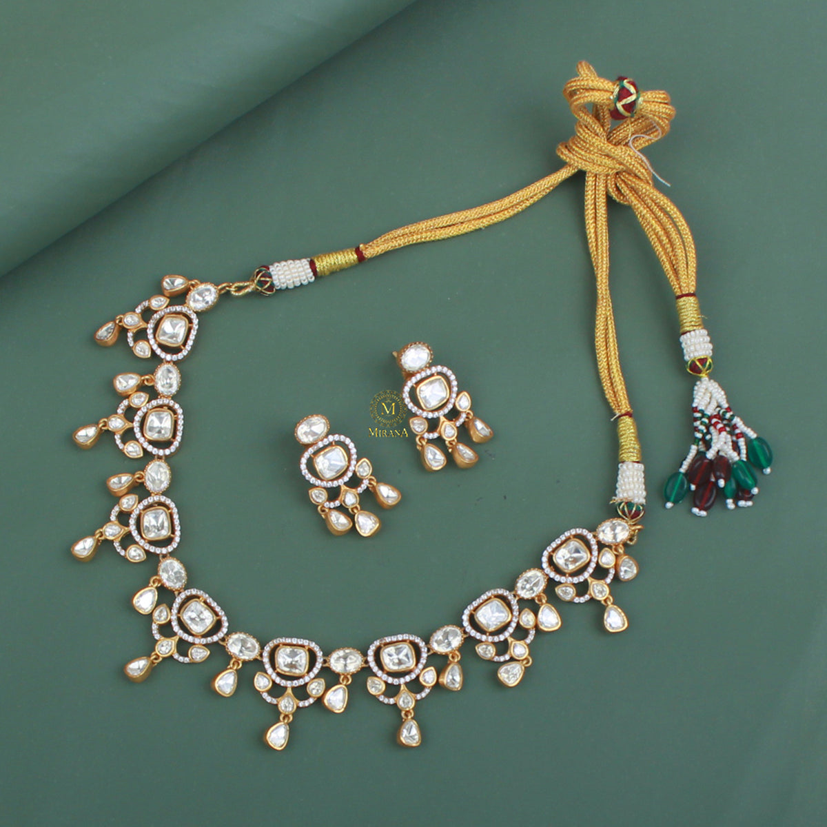 Dishita Moissanite Designer Necklace Set