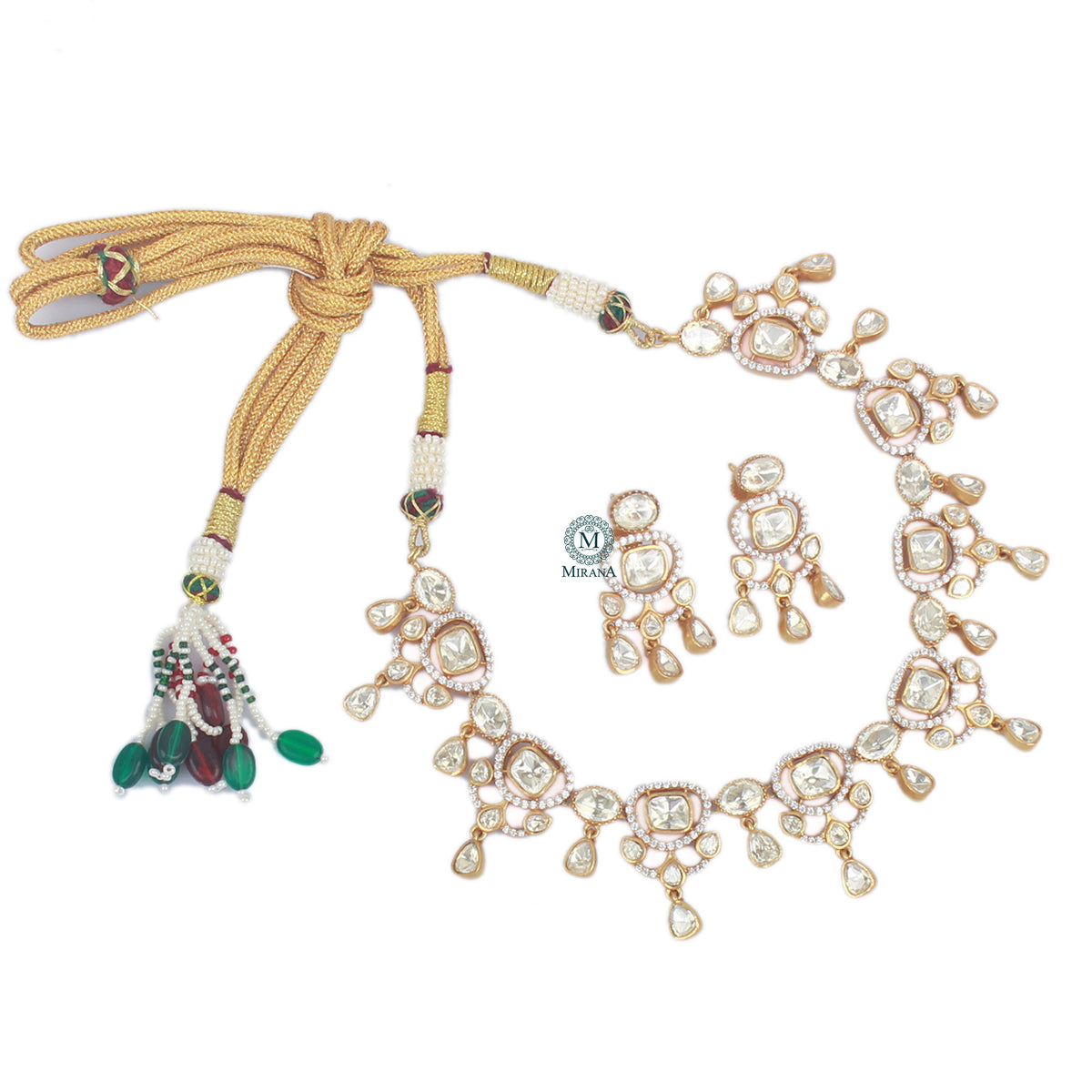 Dishita Moissanite Designer Necklace Set