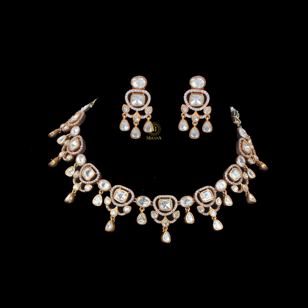 Dishita Moissanite Designer Necklace Set