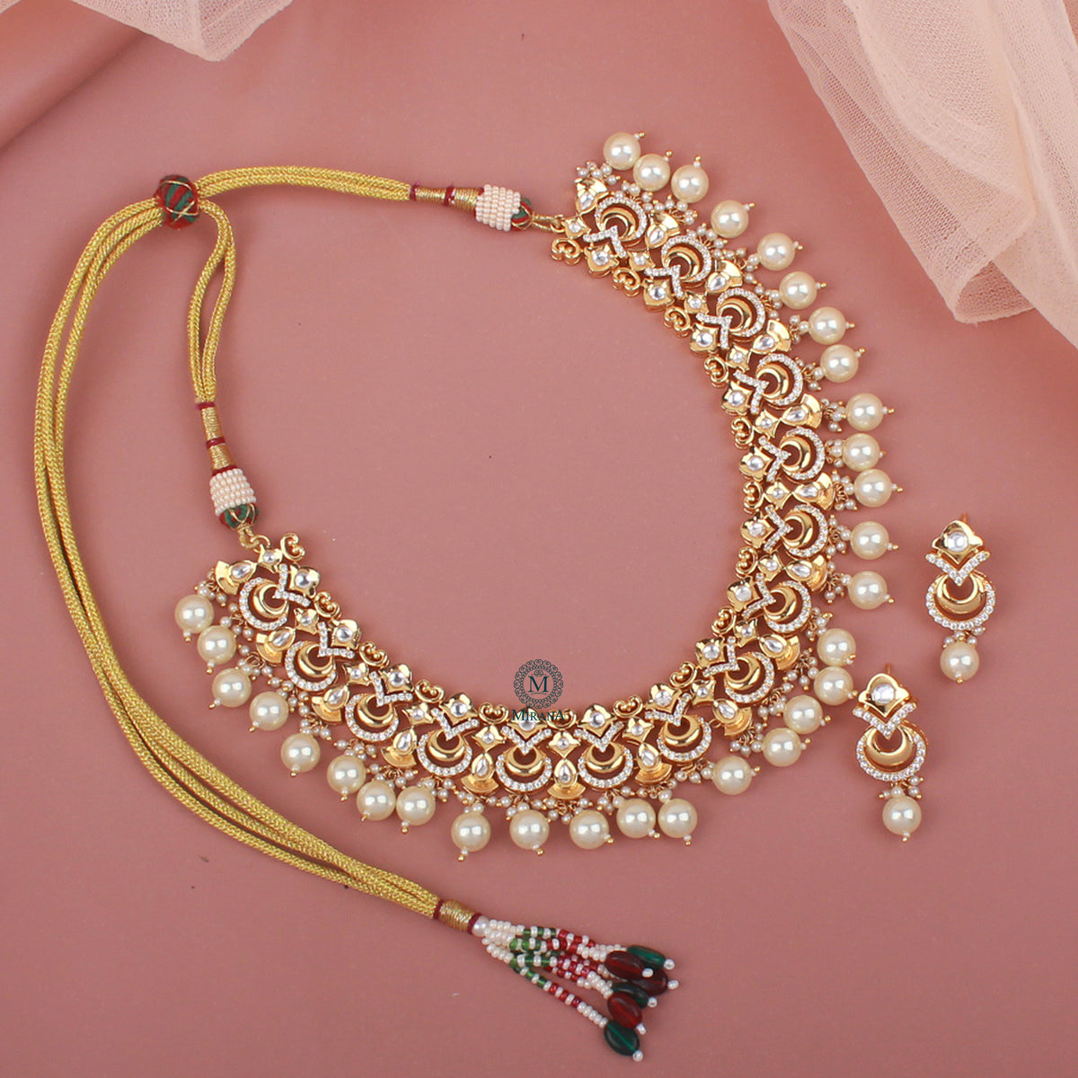Ramyata Polki Designer Necklace Set