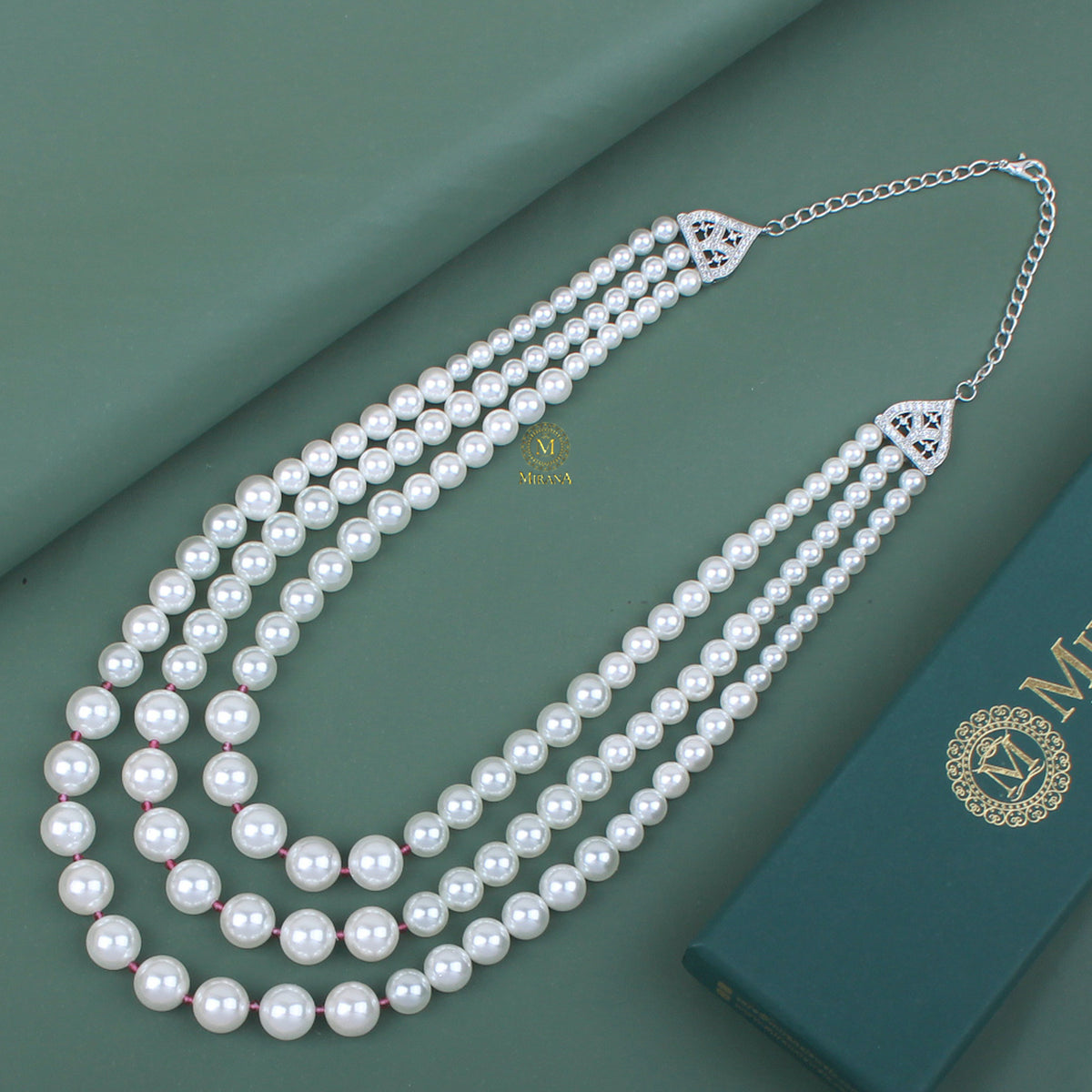 Barbie Three Layered Pearls Necklace