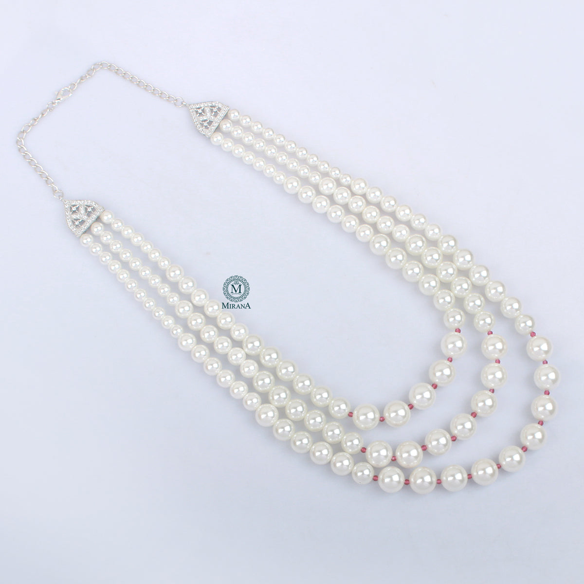 Barbie Three Layered Pearls Necklace