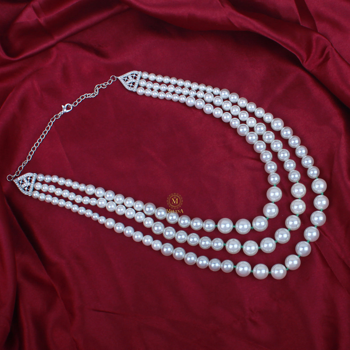 Barbie Three Layered Pearls Necklace