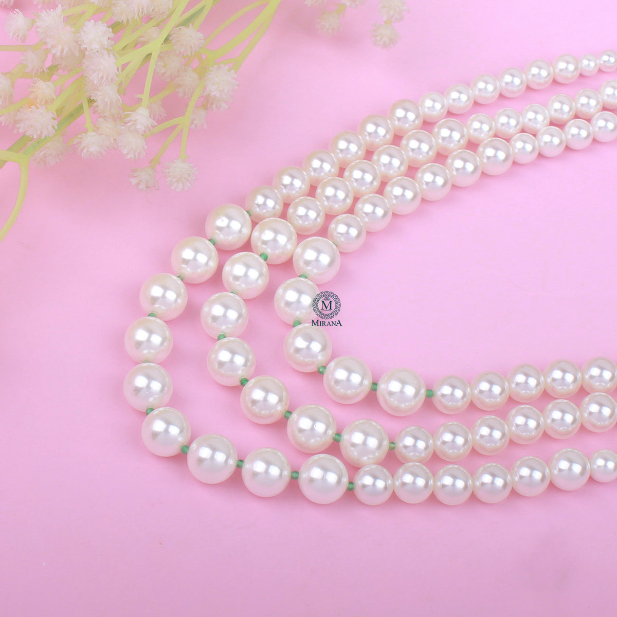 Barbie Three Layered Pearls Necklace
