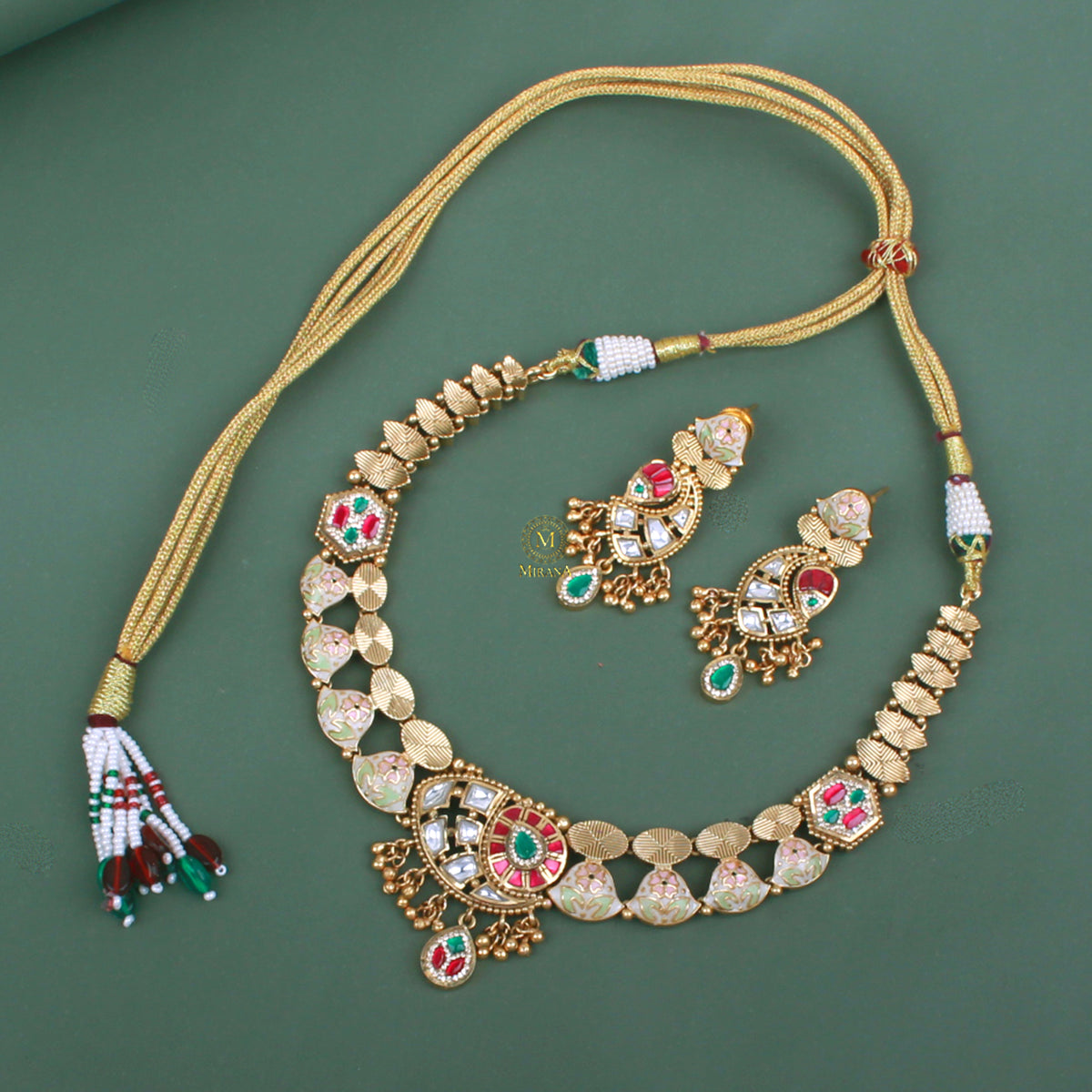 Vama Antique Bridal Necklace Set