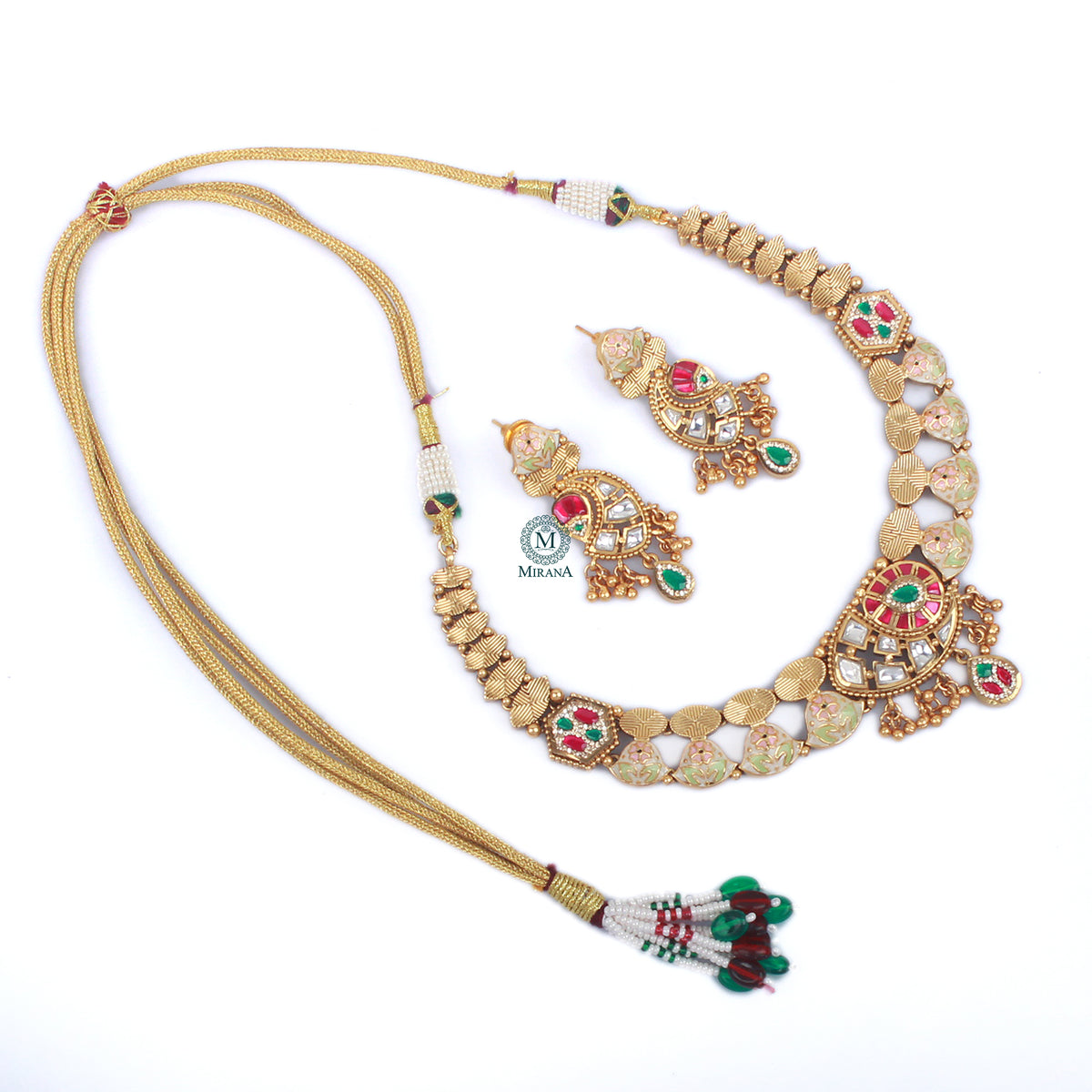 Vama Antique Bridal Necklace Set