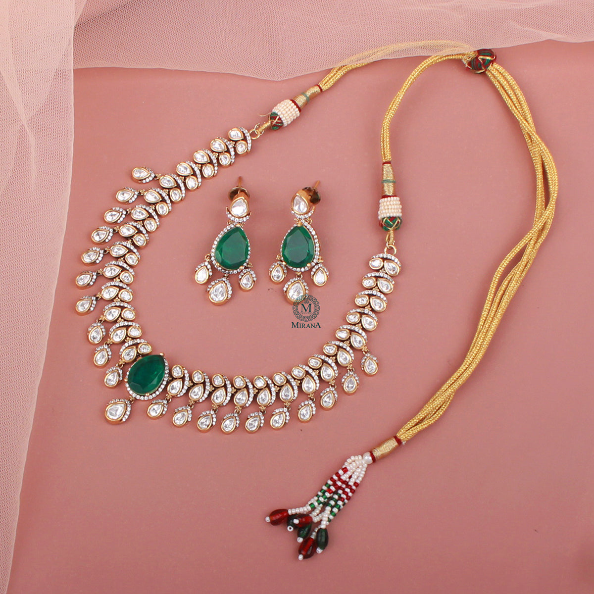 Yashika Polki Designer Necklace Set