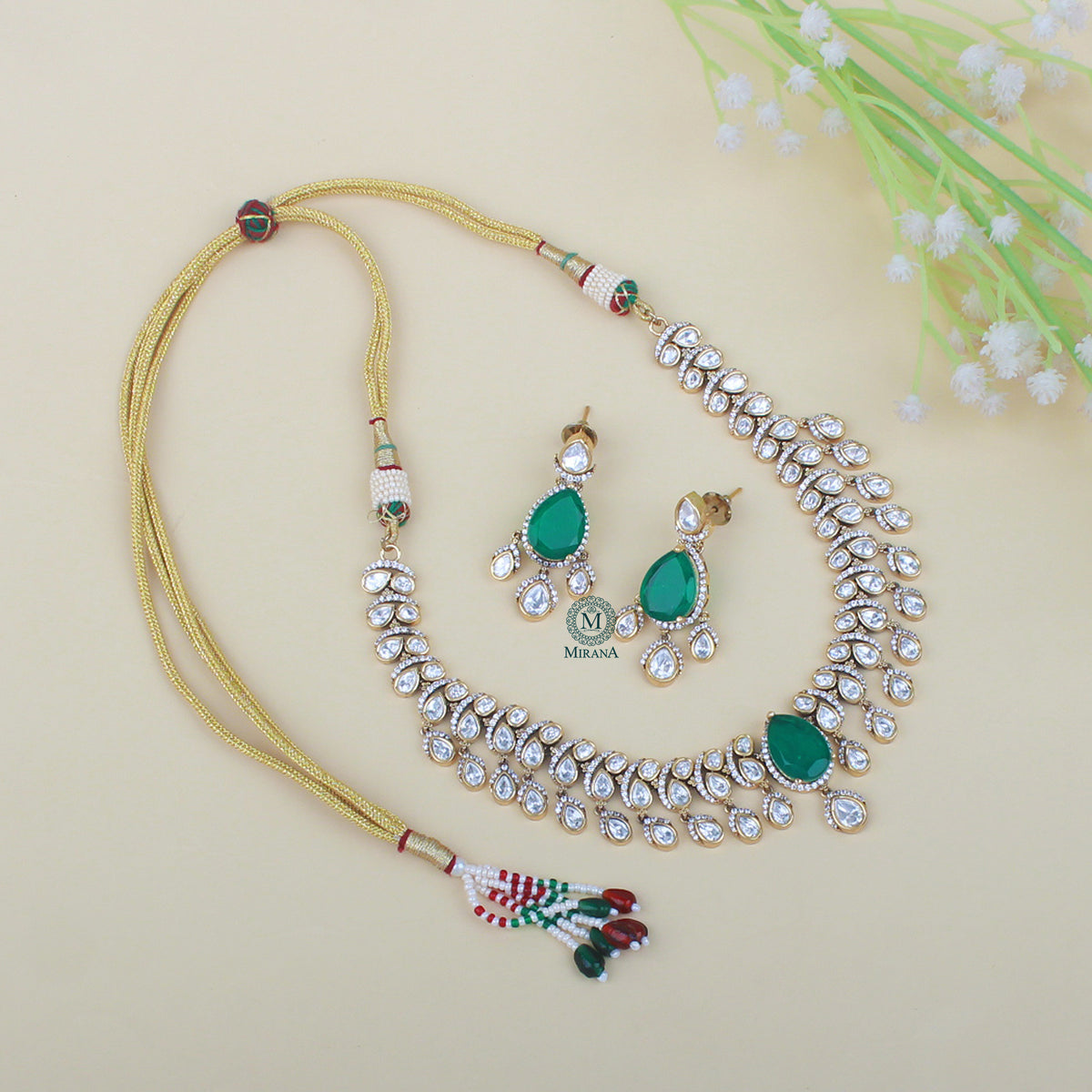 Yashika Polki Designer Necklace Set