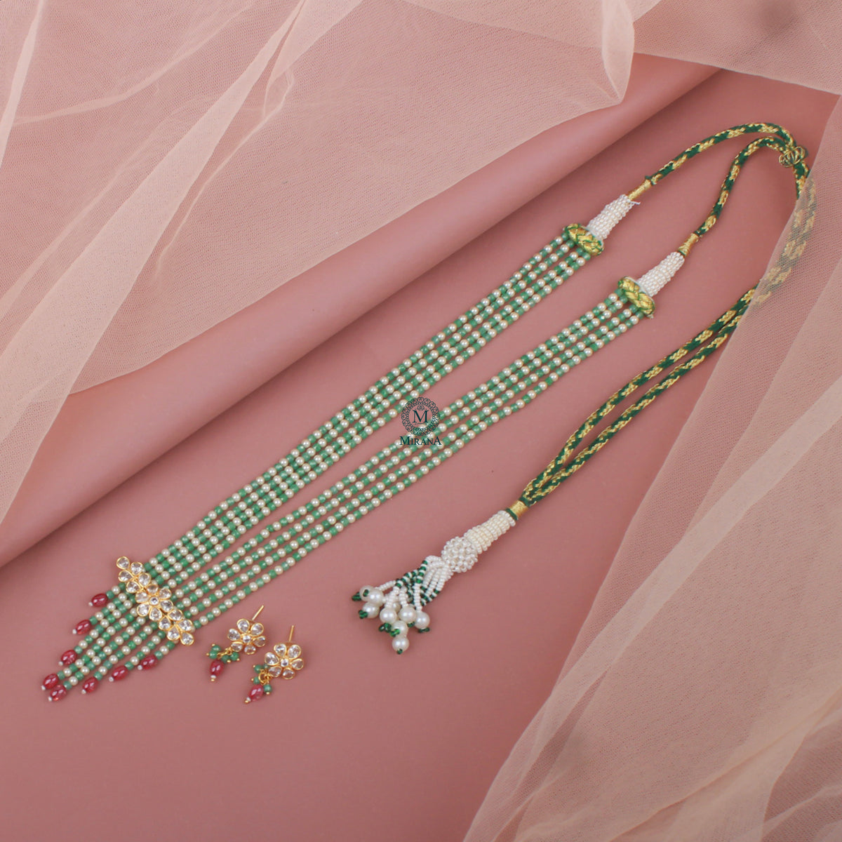 Anokhi Pearl Designer Layered Necklace Set