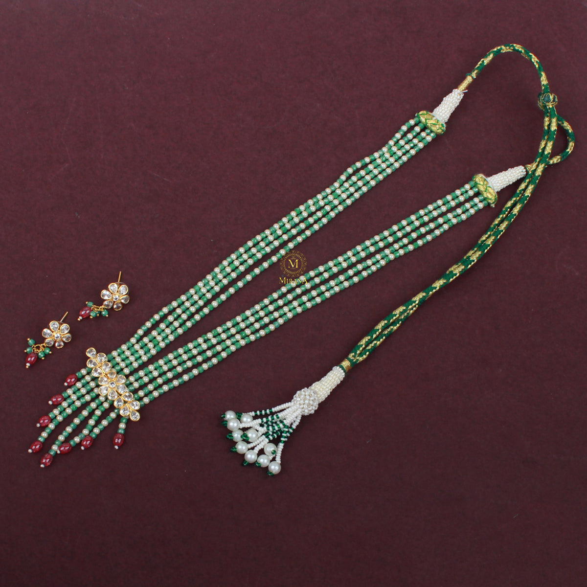 Anokhi Pearl Designer Layered Necklace Set