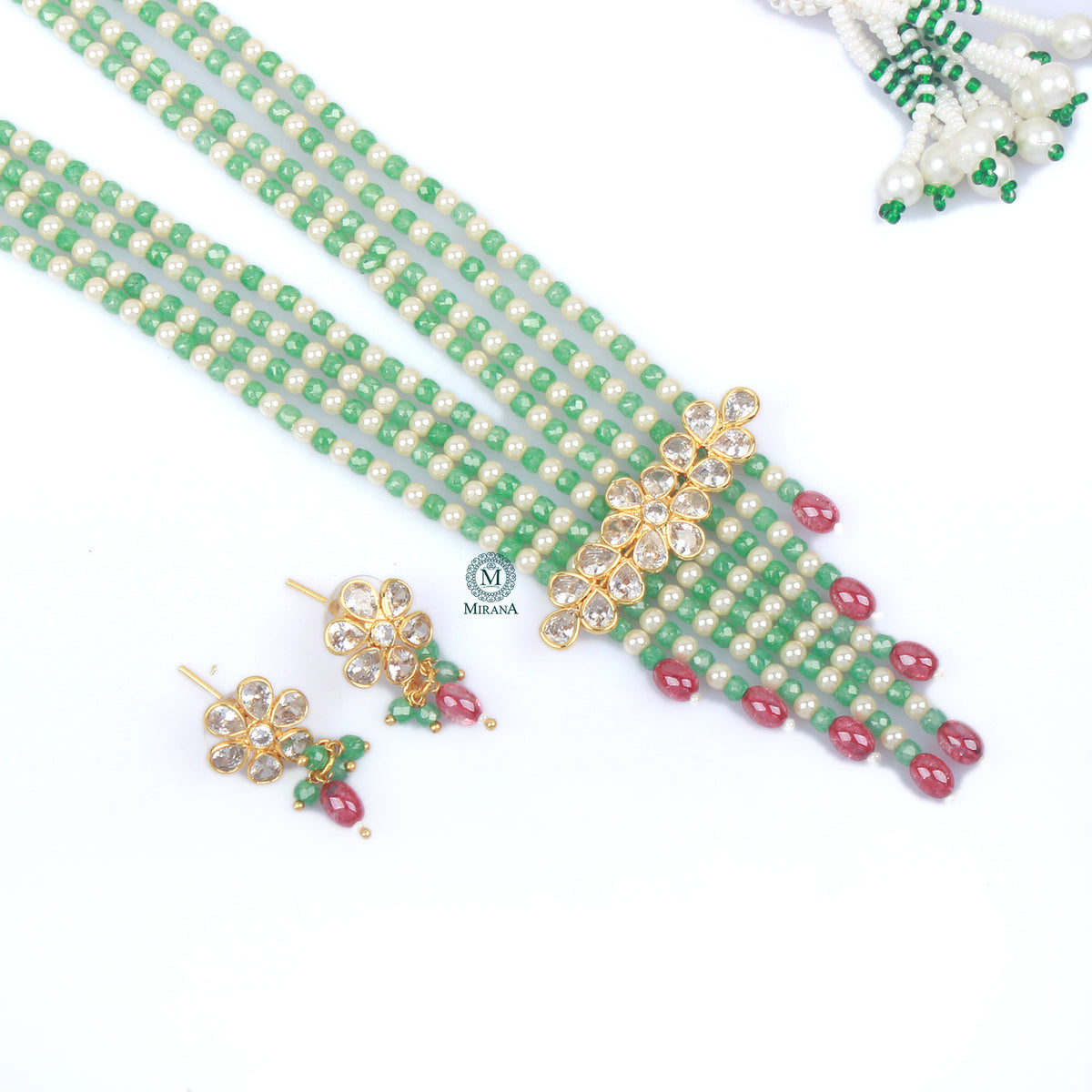 Anokhi Pearl Designer Layered Necklace Set