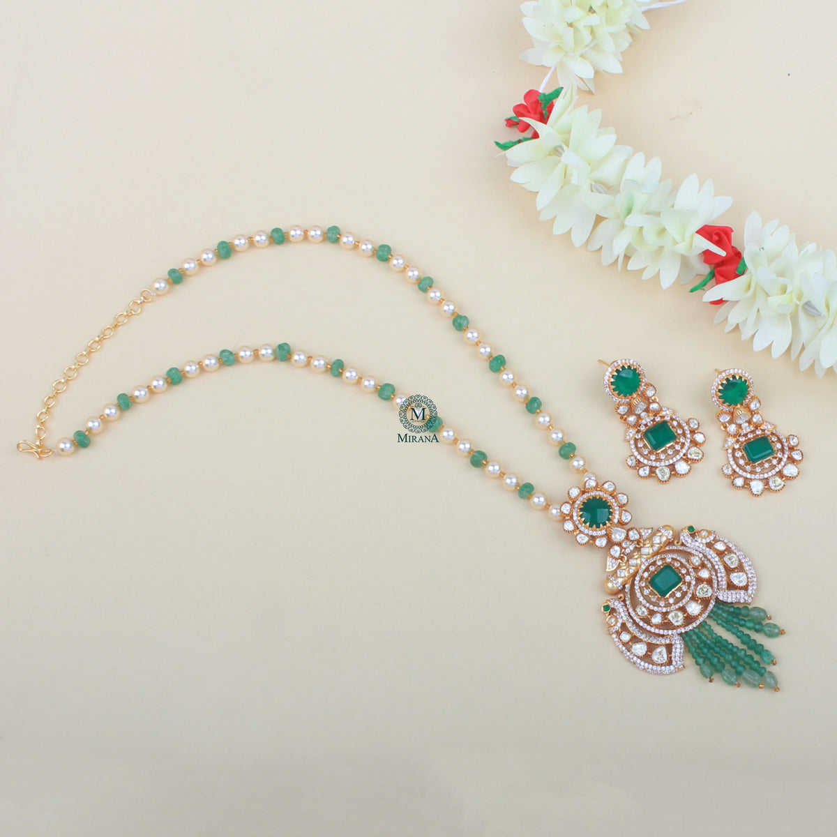 Ragini Moissanite Designer Necklace Set