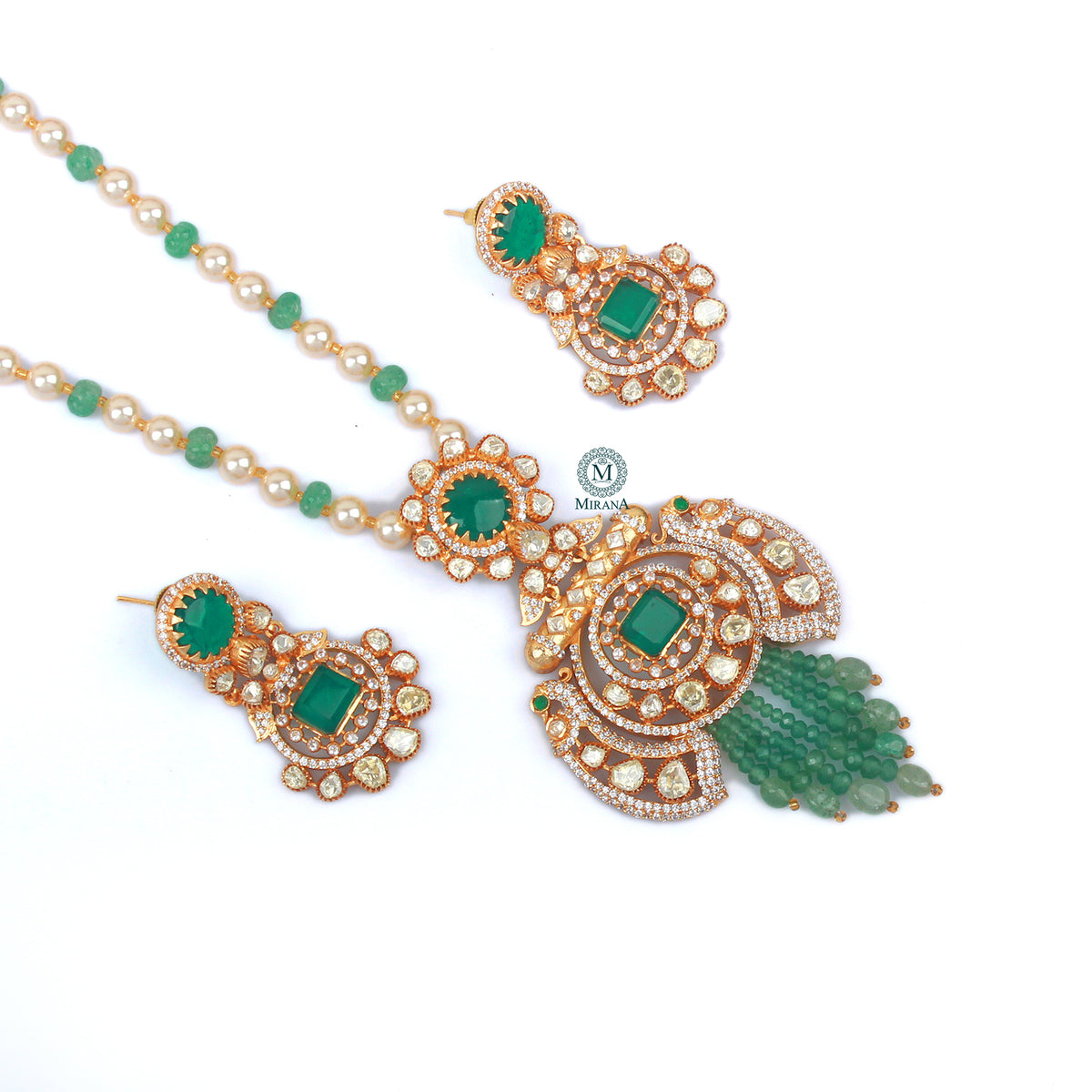 Ragini Moissanite Designer Necklace Set