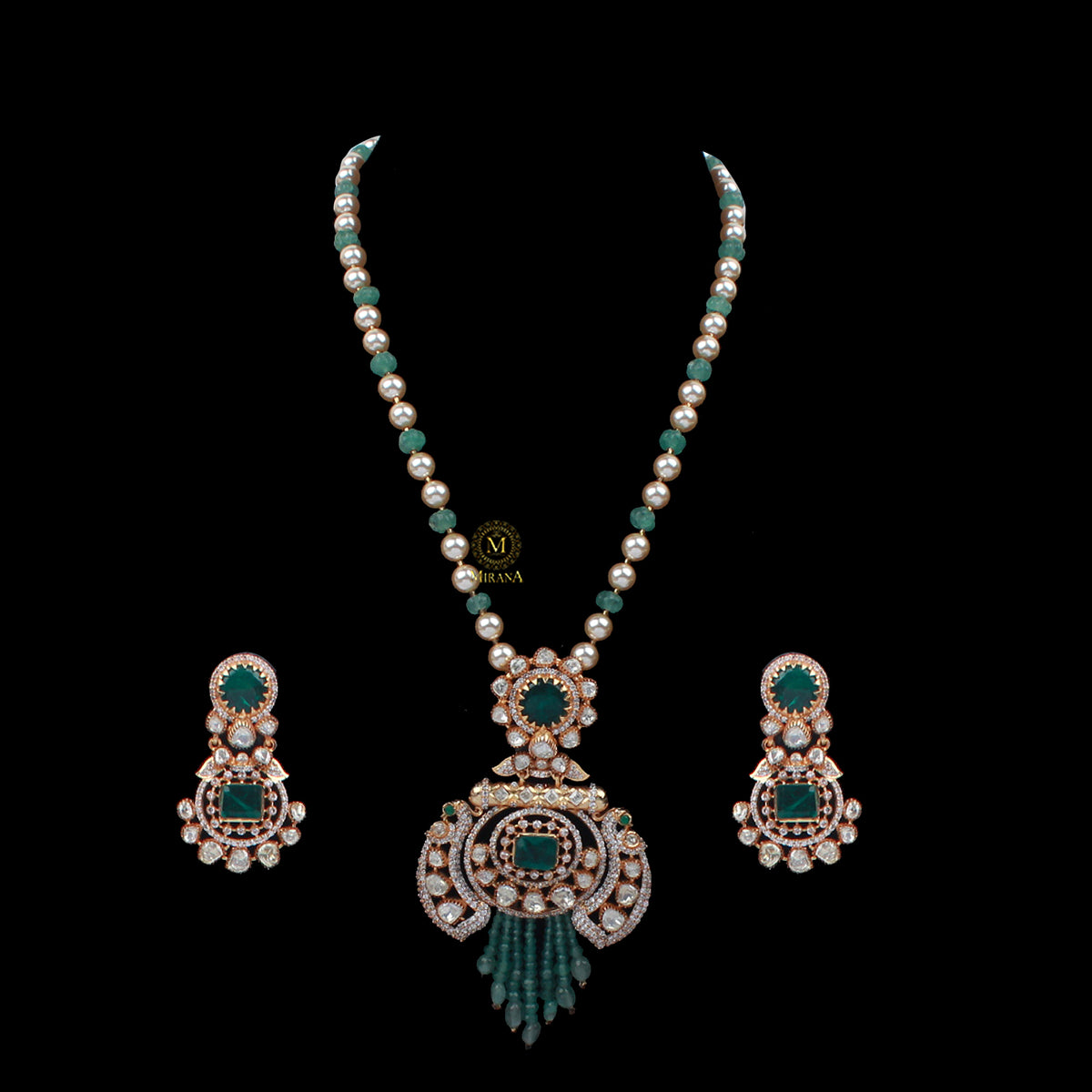 Ragini Moissanite Designer Necklace Set