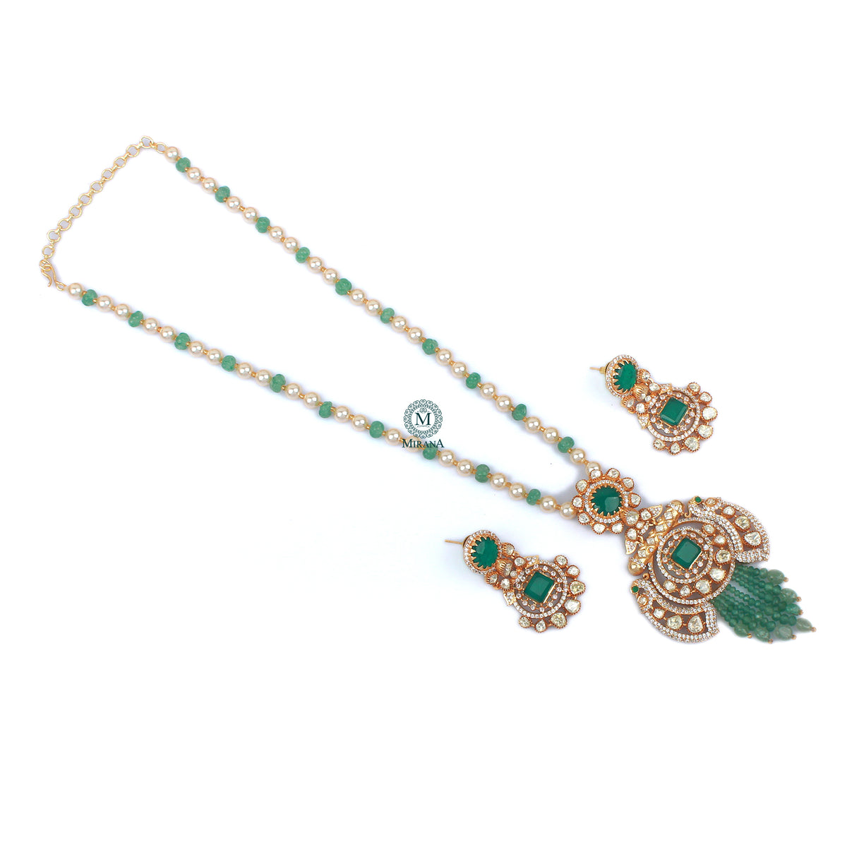 Ragini Moissanite Designer Necklace Set