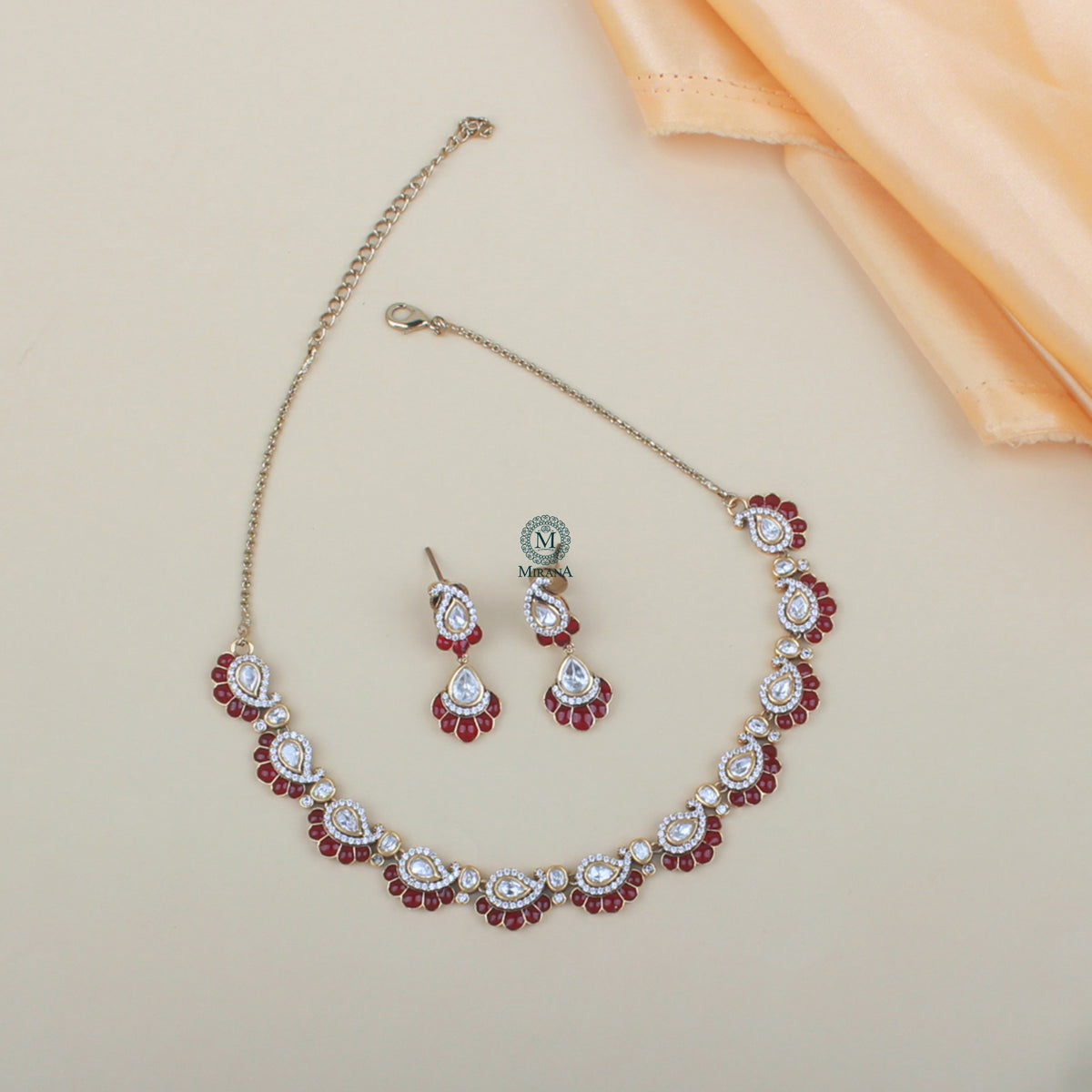 Shreeja Polki Designer Necklace Set