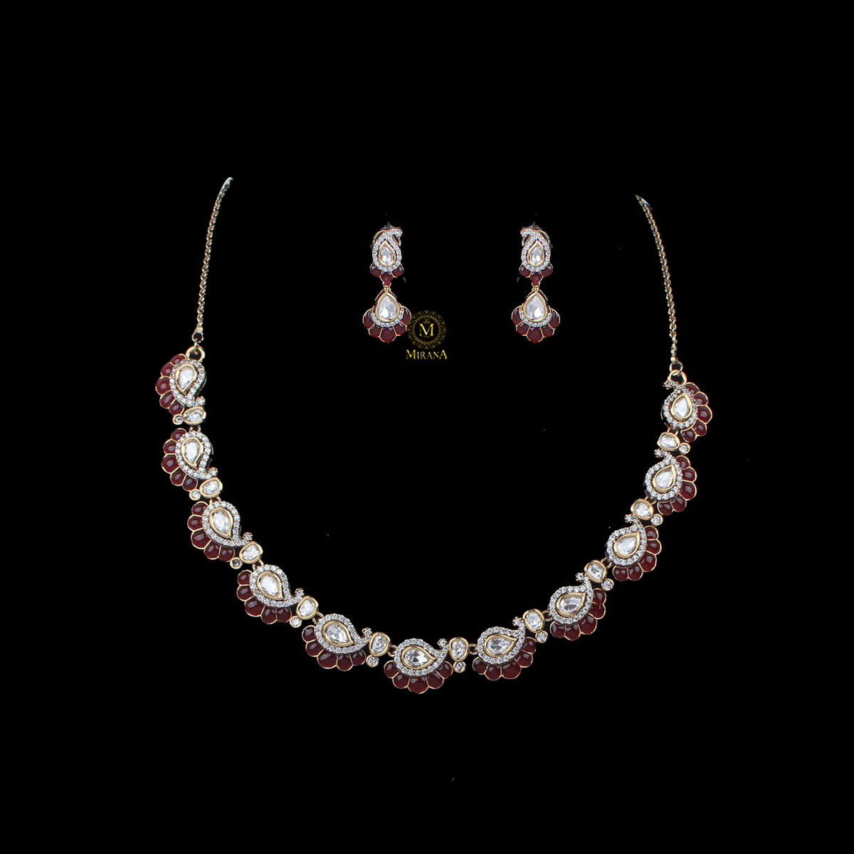 Shreeja Polki Designer Necklace Set