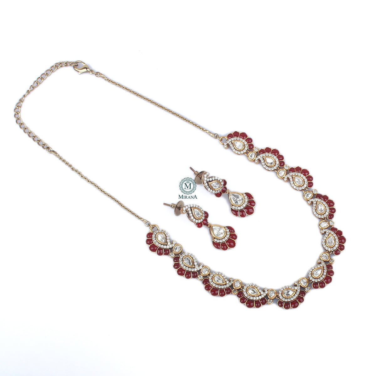 Shreeja Polki Designer Necklace Set