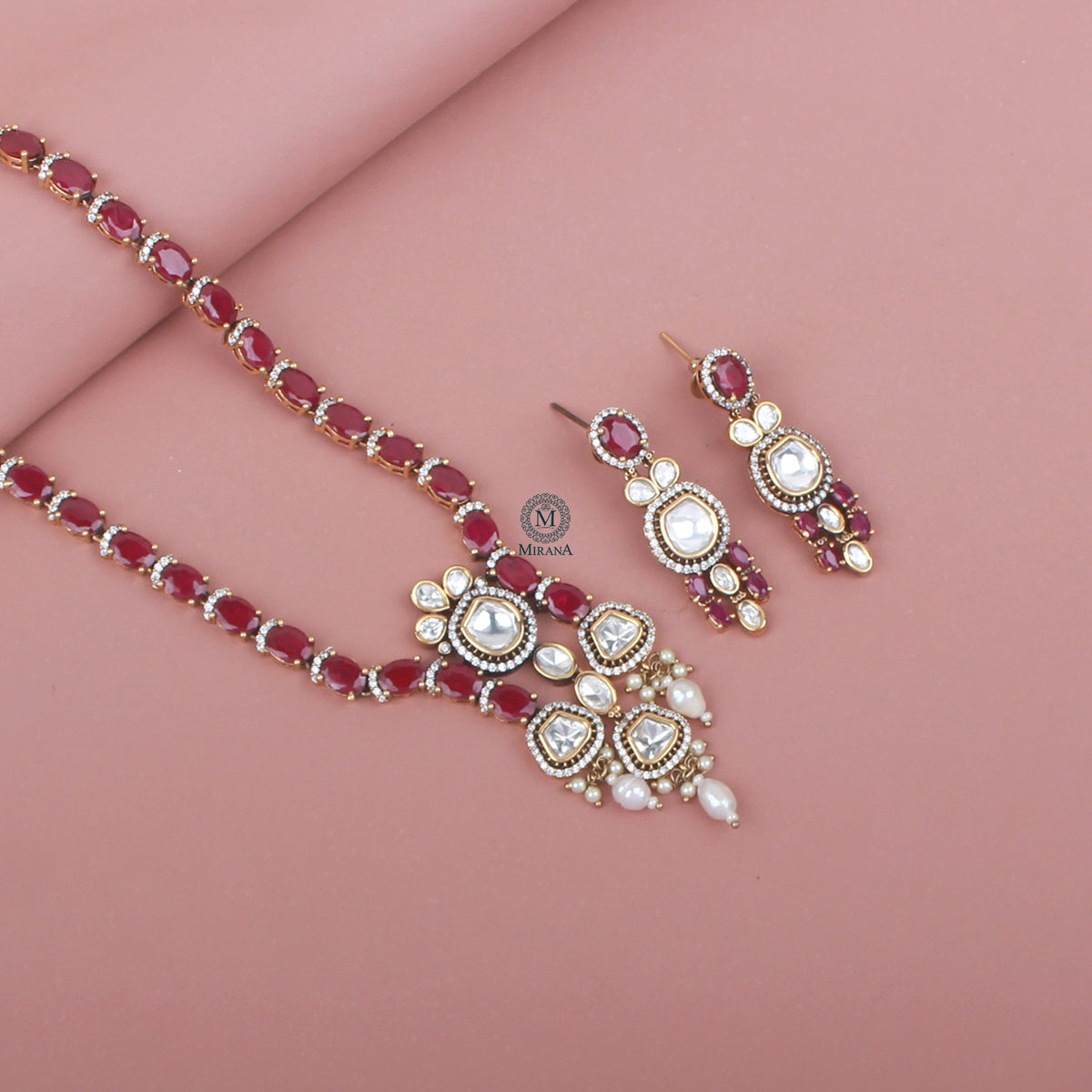 Daksha Polki Designer Necklace Set